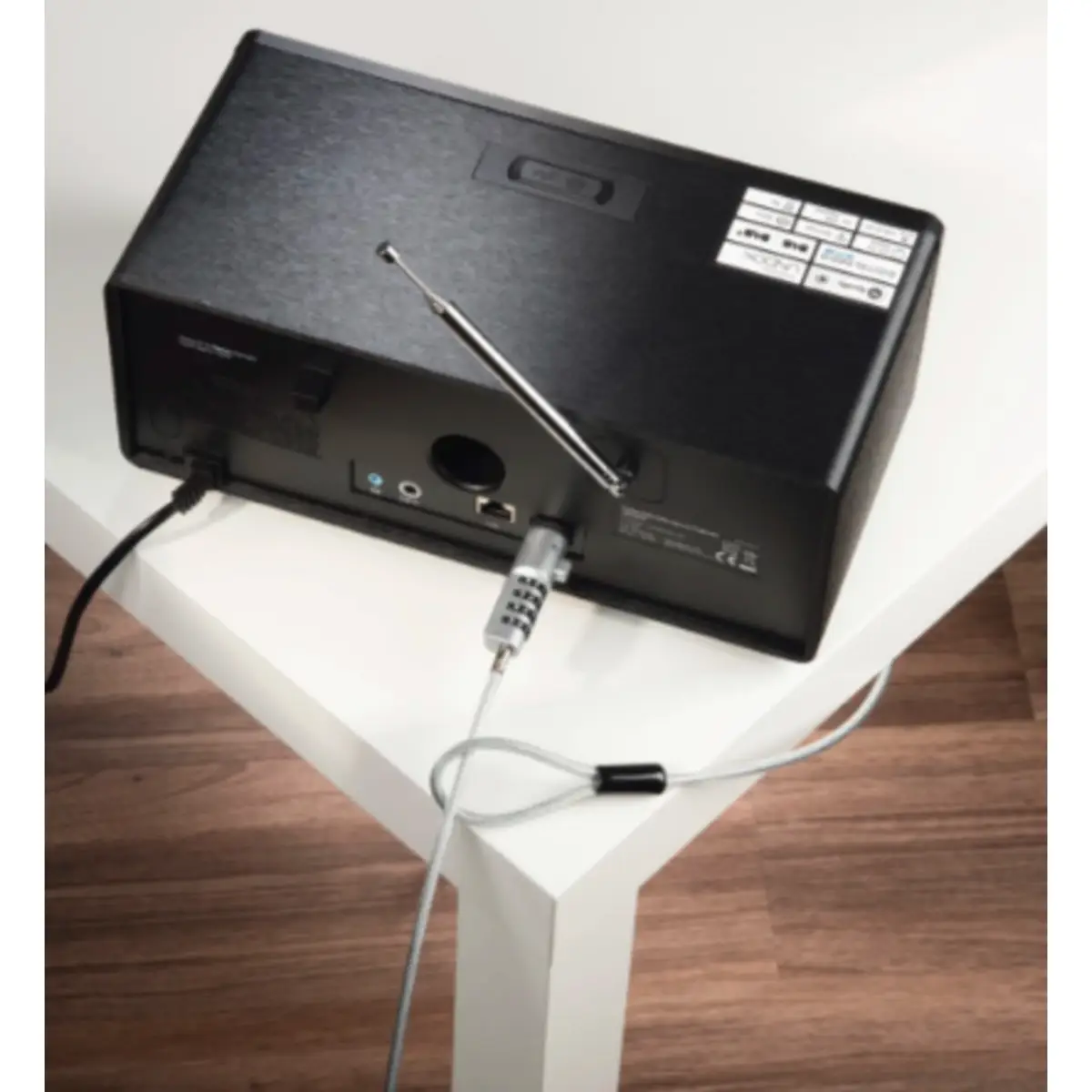 Laptopschloss USB Zahlenschloss 4-stellig Carbonstahl Silber