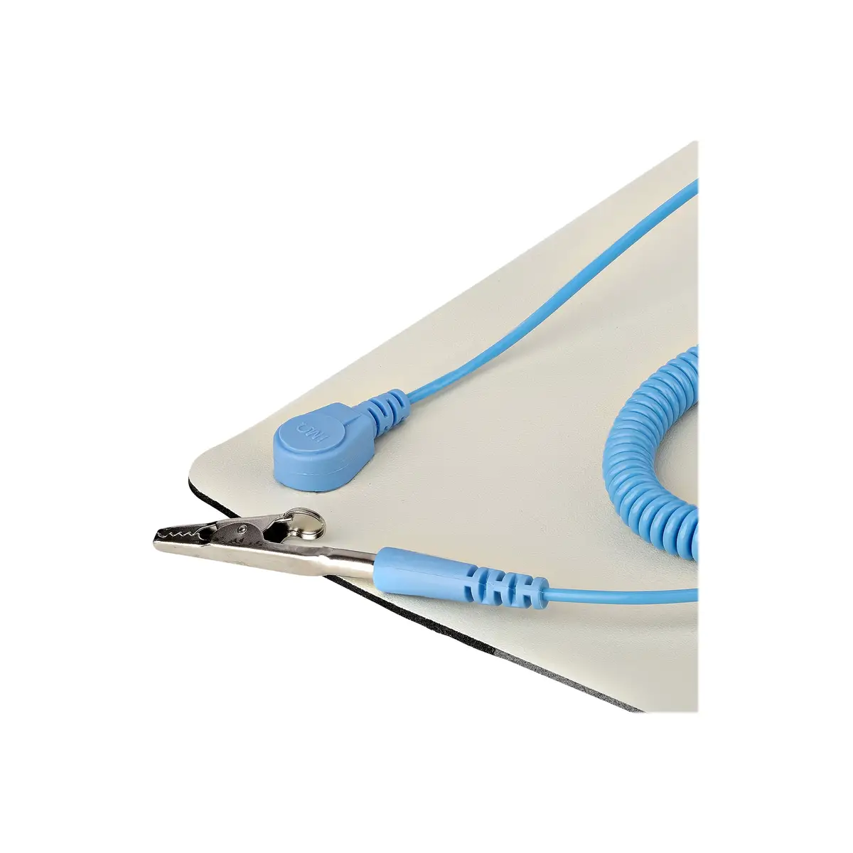 Große ESD Matte Elektronikreparatur Antistatikmatte Antistatische Matte/Tischmatte lösbarer Erdungskabel mit Krokodilklemme ESD Unterlage ANSI/ESD S 4.1 60x120 cm Flexible Thermoplast Unterlage