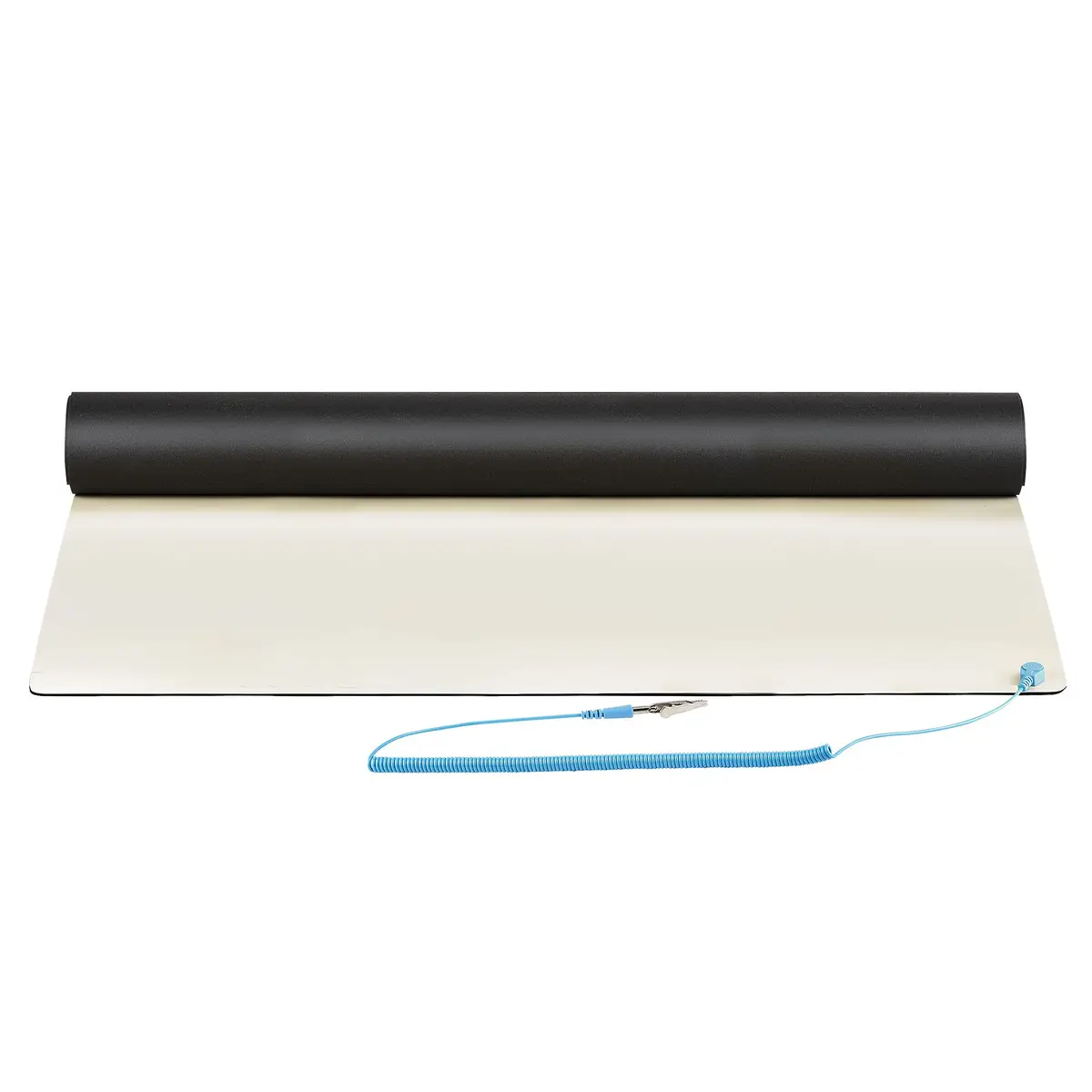 Große ESD Matte Elektronikreparatur Antistatikmatte Antistatische Matte/Tischmatte lösbarer Erdungskabel mit Krokodilklemme ESD Unterlage ANSI/ESD S 4.1 60x120 cm Flexible Thermoplast Unterlage