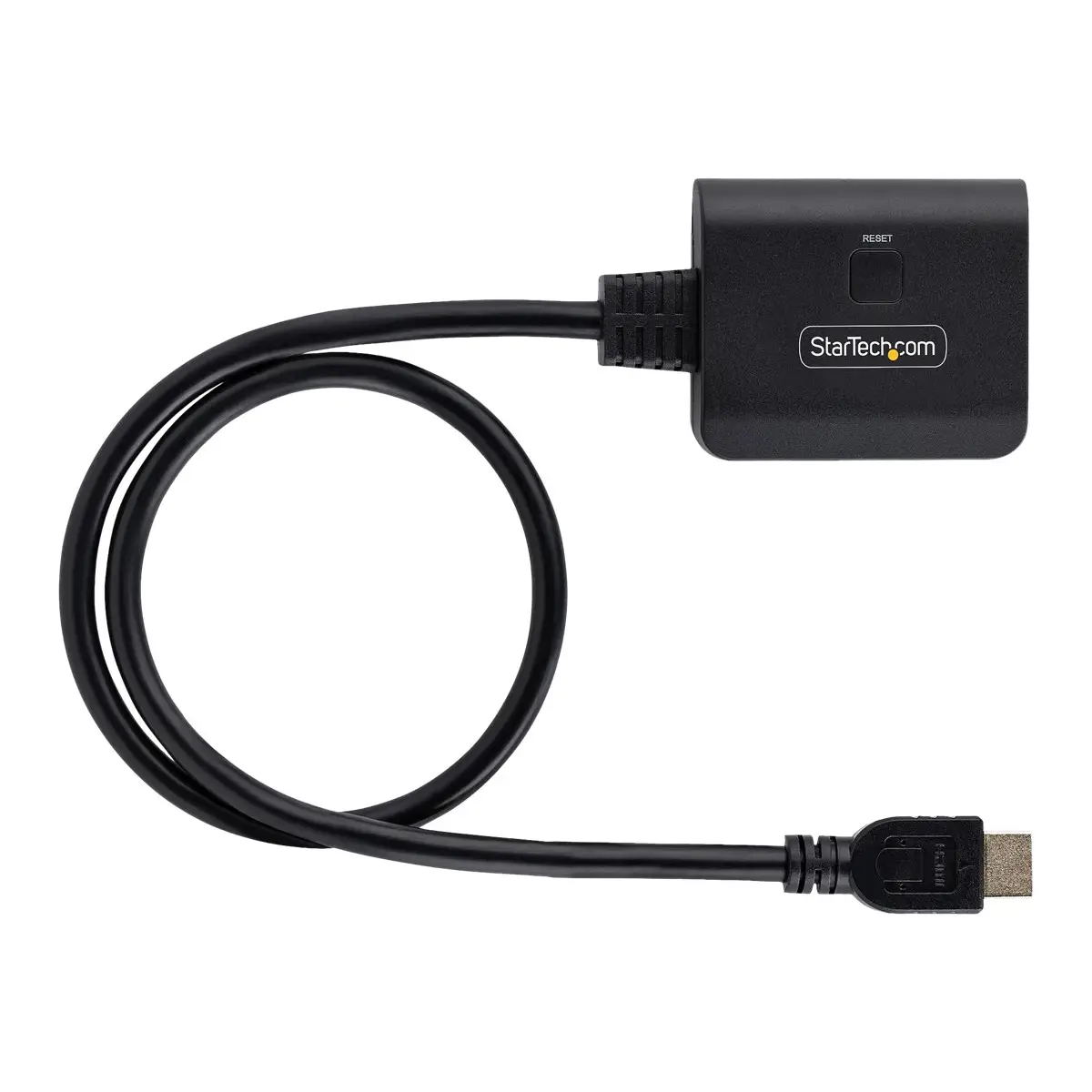 2-Port HDMI Splitter 4K 60Hz HDMI 2.0 Video 4K HDMI Splitter 1In 2Out 1x2 HDMI Verteiler 4k HDR/HDCP Dual HDMI Splitter 50 cm Integriertes HDMI Kabel Scaler