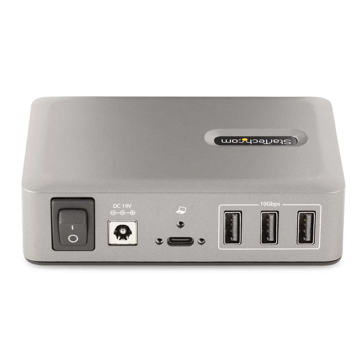 10-Port USB-C Hub 8xUSB-A/2xUSB-C USB C Verteiler mit 65 W Netzteil USB 3.1 / 3.2 Gen 2 10 Gbit/s Adapter USB C auf USB A USB Typ C Splitter mit 2x BC 1.2 Ports und verriegelbarem Kabel