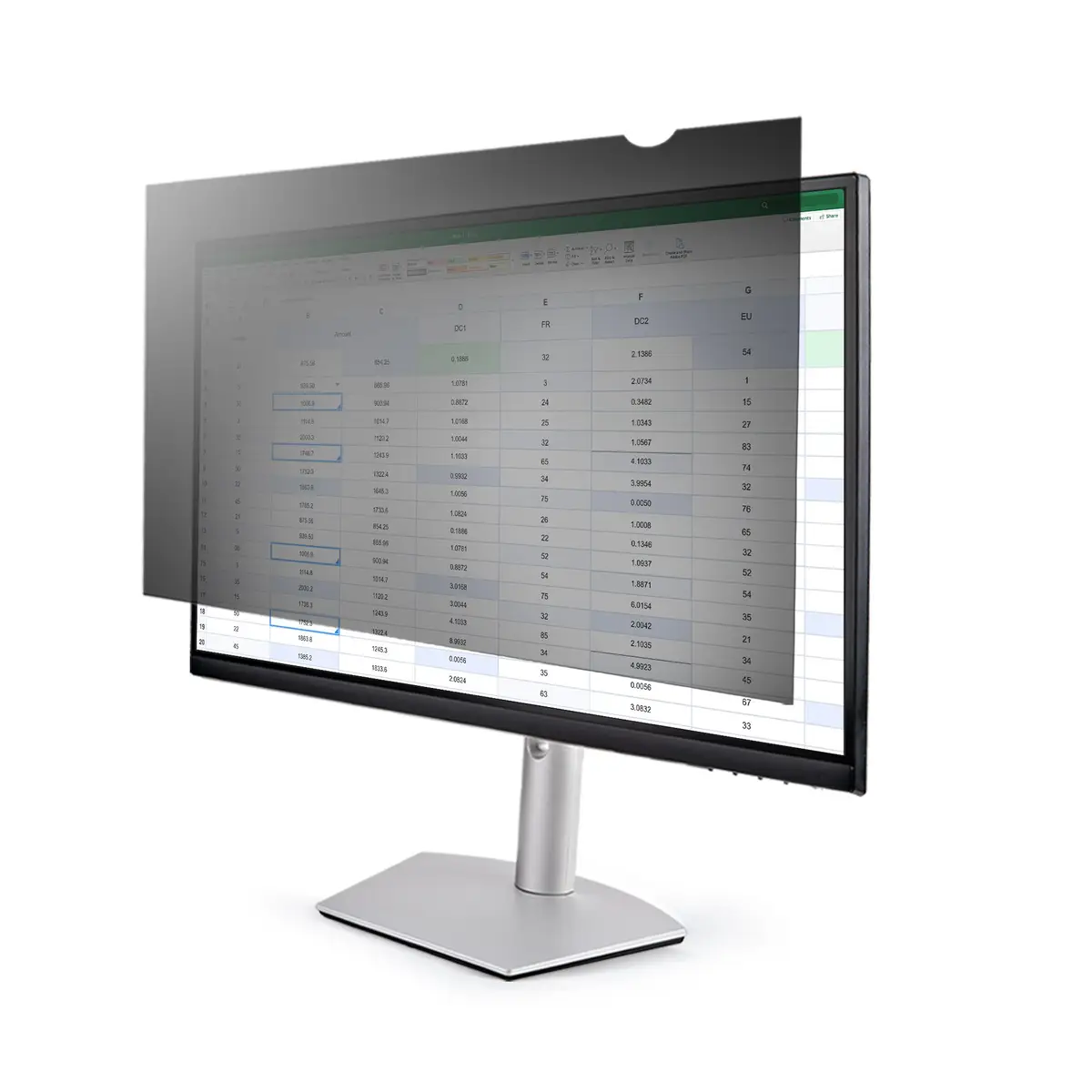 22" 16:9 Monitor Blickschutzfilter Bildschirm Blickschutzfolie mit 51% Blaulichtfilter Sichschutzfolie mit 60 Grad Sichtwinkel Blaulicht Filter Displayschutzfolie Monitor Sichtschutzfolie