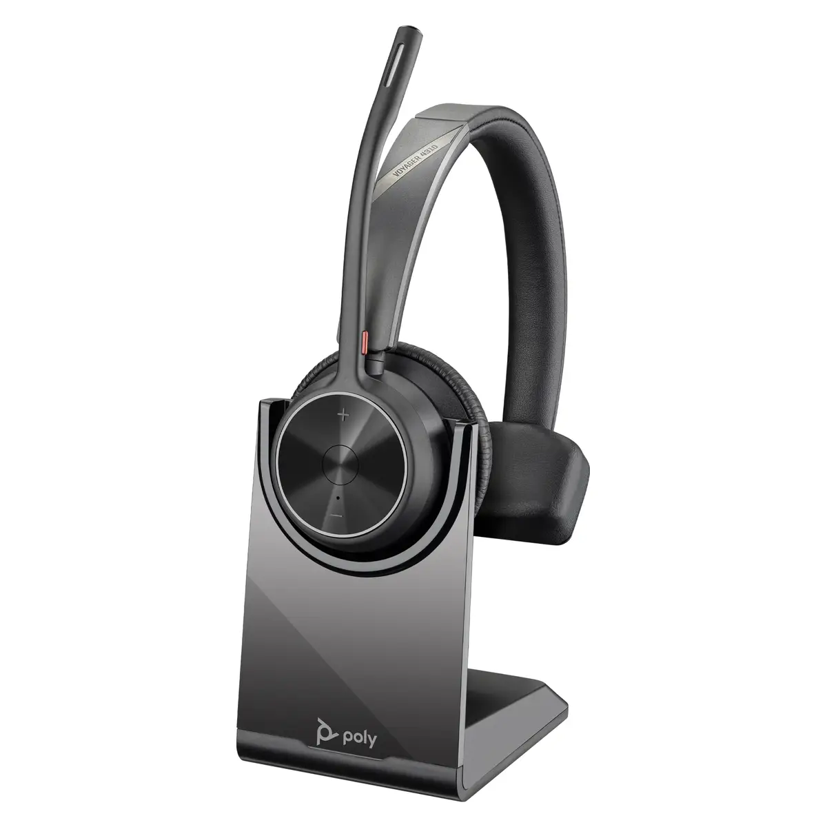 Poly Voyager 4310 Headset On-Ear Bluetooth kabellos kabelgebunden USB-C Schwarz Zoom Certified Zertifiziert für Microsoft Teams