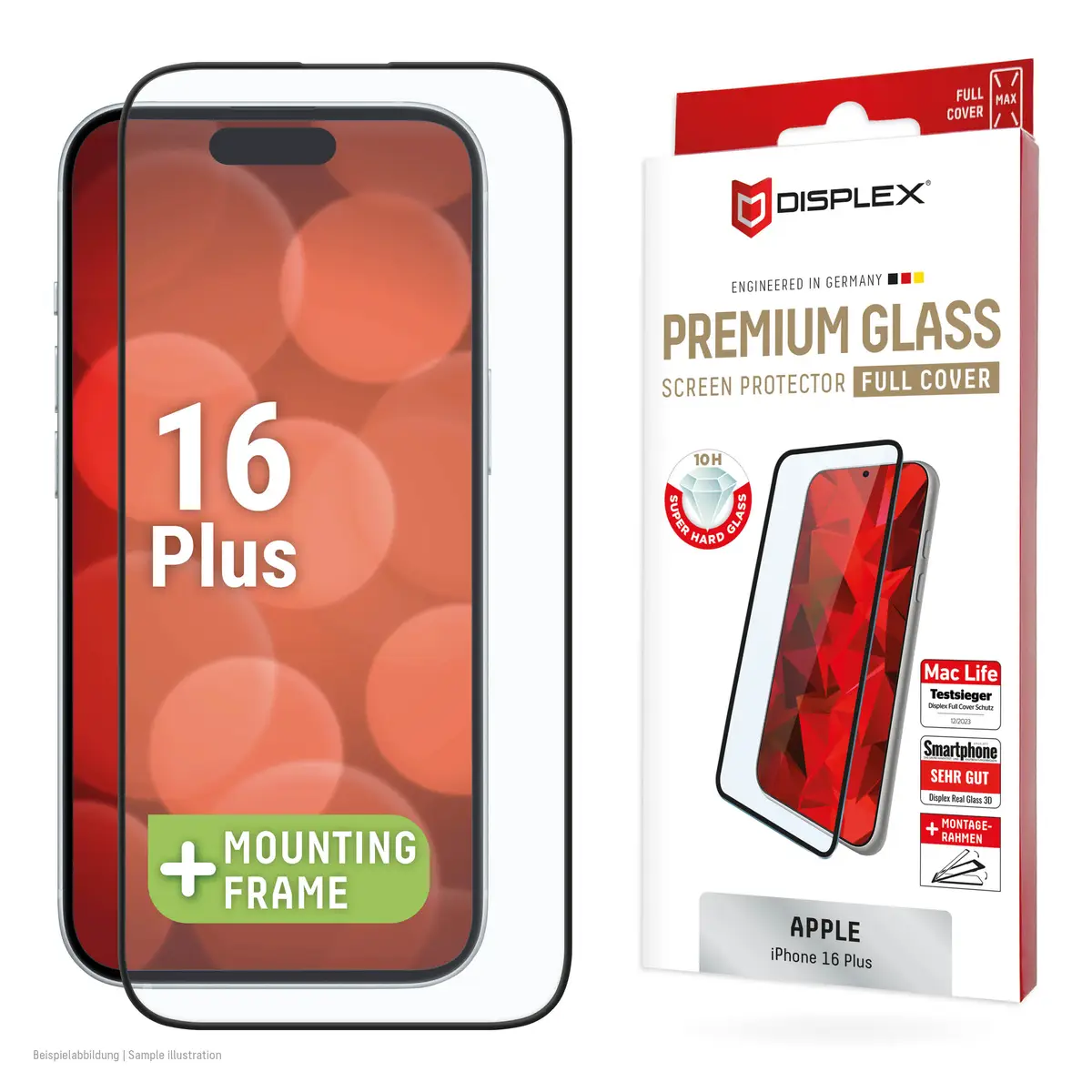 DISPLEX Premium Glass Full Cover iPhone 16 Plus