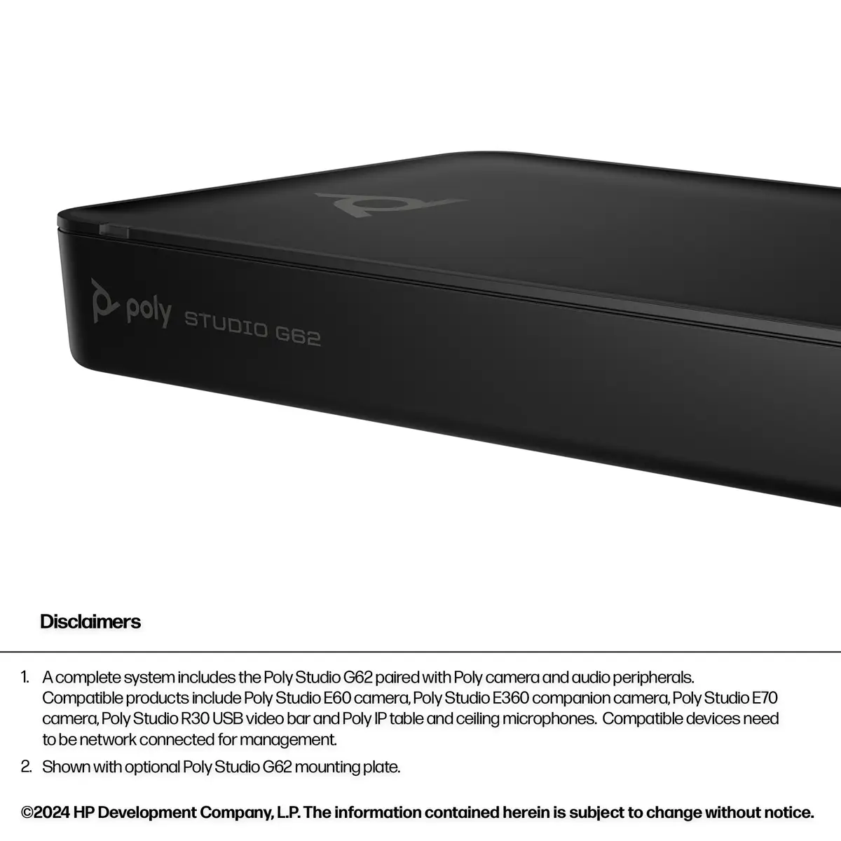 Poly Studio G62 Videokonferenzsystem