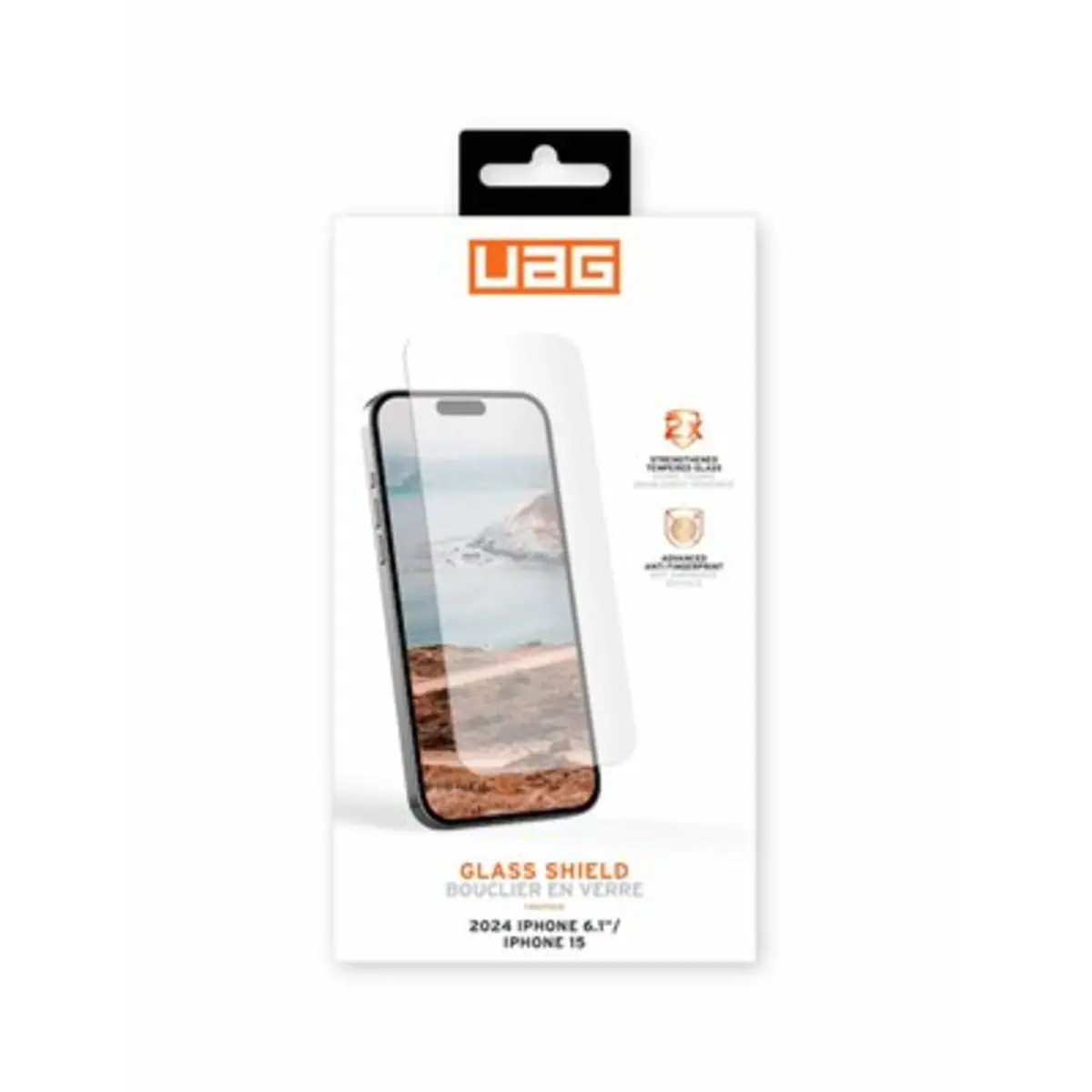 Urban Armor Gear Tempered Glass Displayschutz Apple iPhone 16/15
