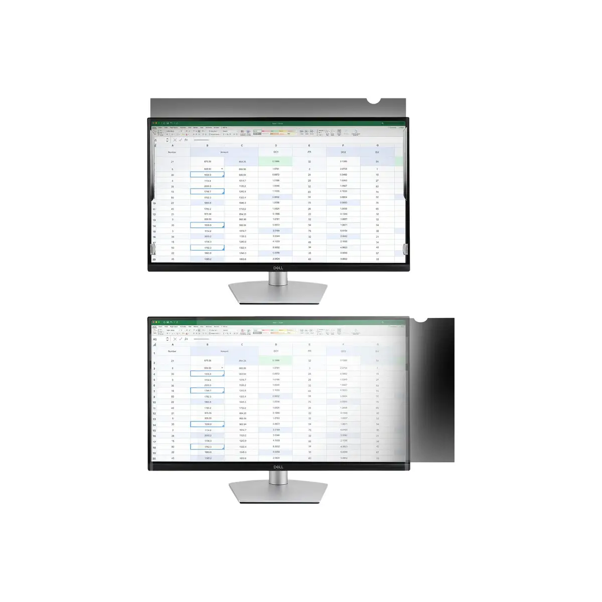 23,6" 16:9 Monitor Blickschutzfilter Bildschirm Blickschutzfolie mit 51% Blaulichtfilter Sichschutzfolie mit 60 Grad Sichtwinkel Blaulicht Displayschutzfolie Monitor Sichtschutzfolie