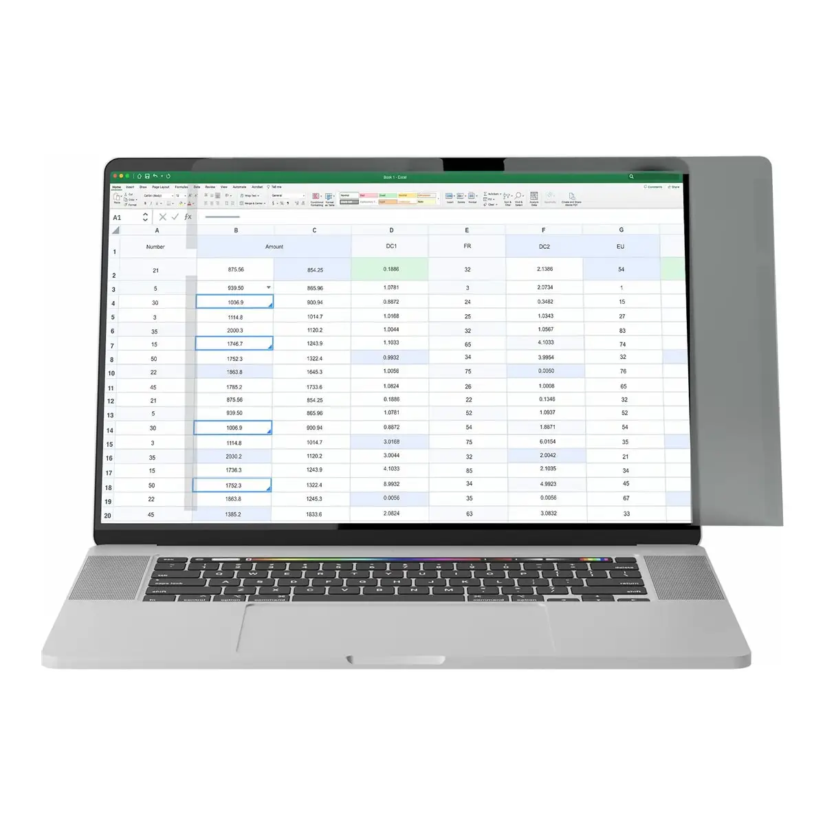 14" MacBook Pro 21/23 Laptop Sichtschutzfolie Spionfolie/Blickschutzfolie mit 51% Blaulichtreduktion Notebook Daten-/Displayschutzfolie mit +/-30 Grad Blickwinkel Umkehrbare matte/glänzende Seite