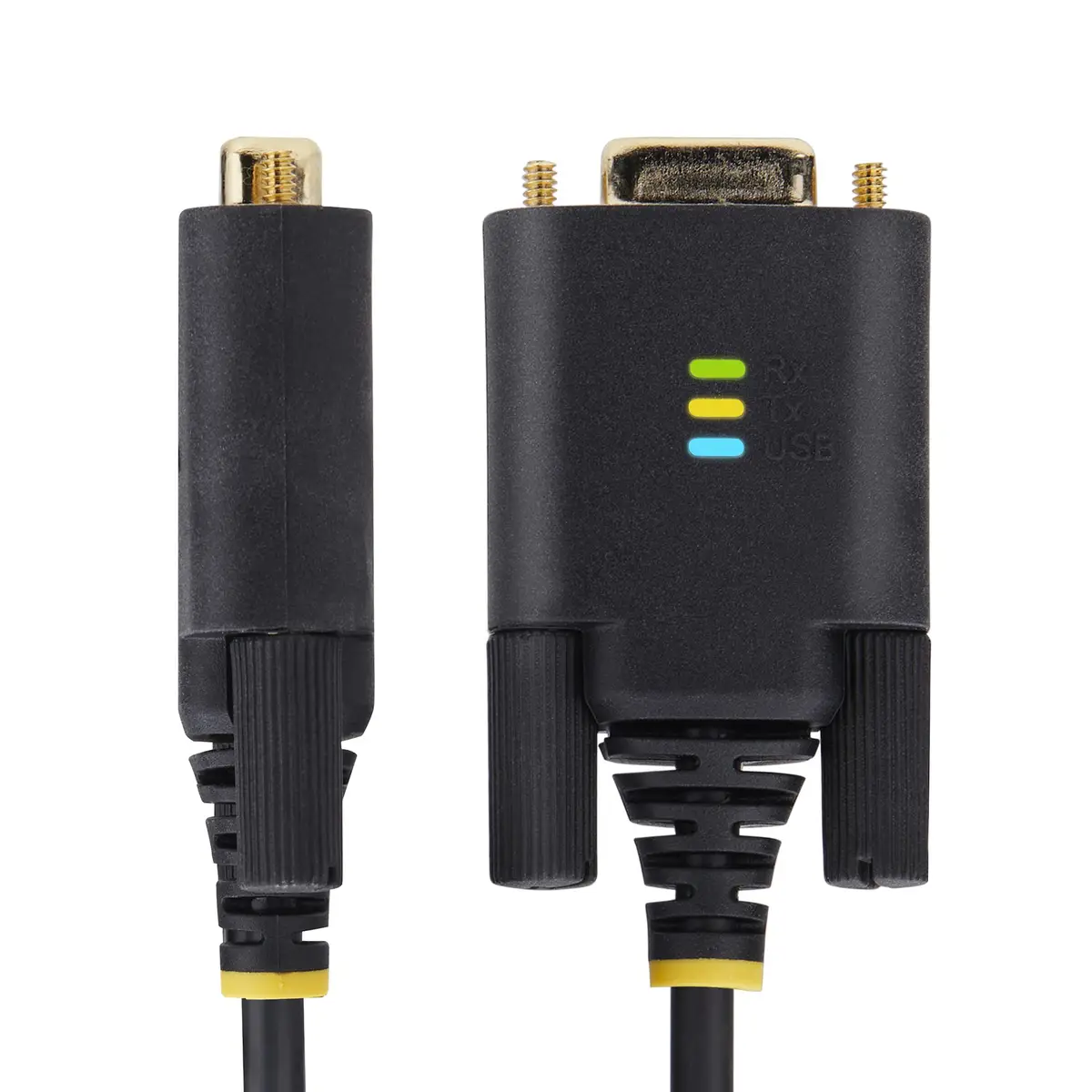 3m USB auf Seriell Adapter, COM-Retention, Wechselbare Schrauben/Muttern, USB-A zu DB9 Kabel, FTDI IC, USB auf RS232, ESD Schutz, Windows/macOS/Linux