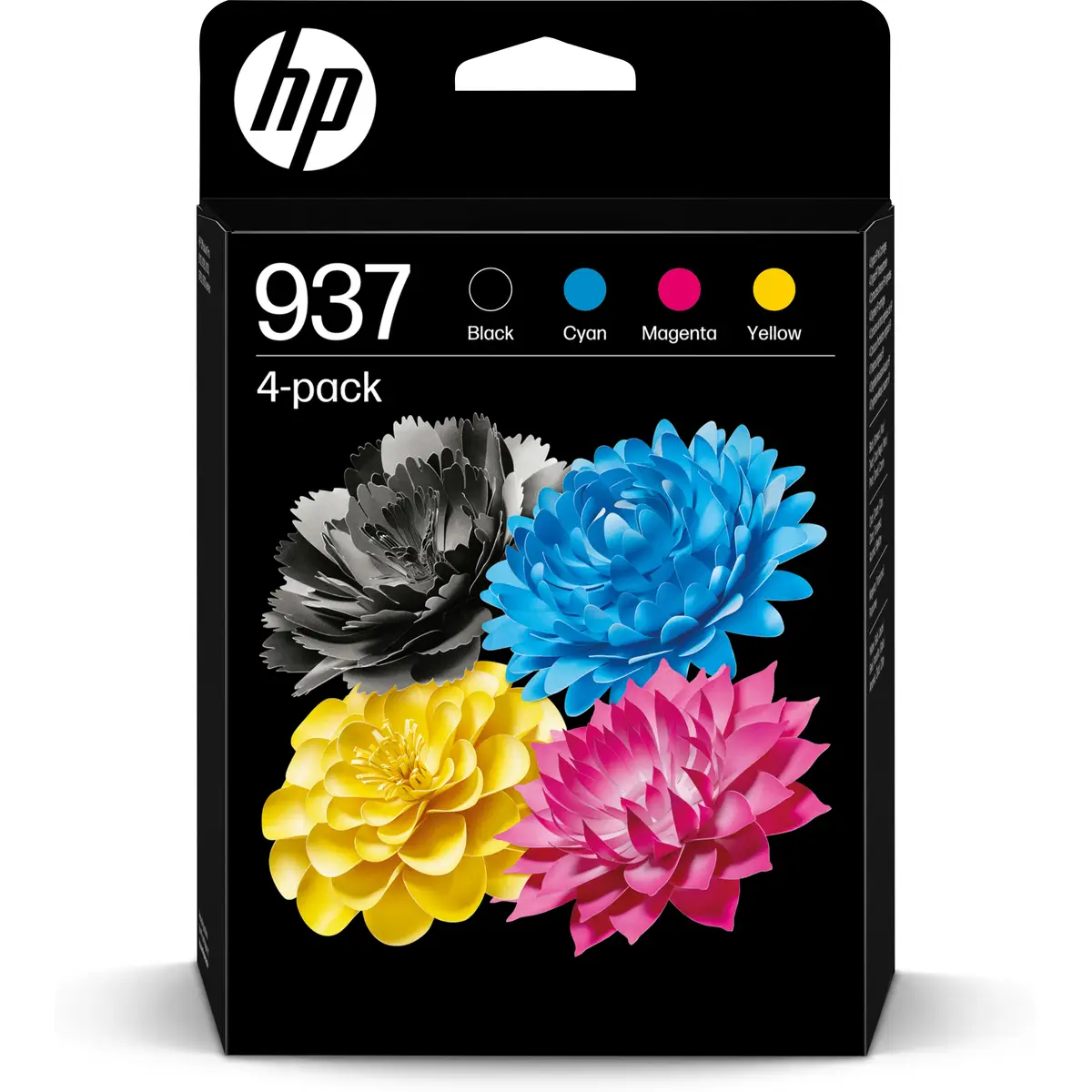 937 4er-Pack Schwarz, Gelb, Cyan, Magenta original Tintenpatrone