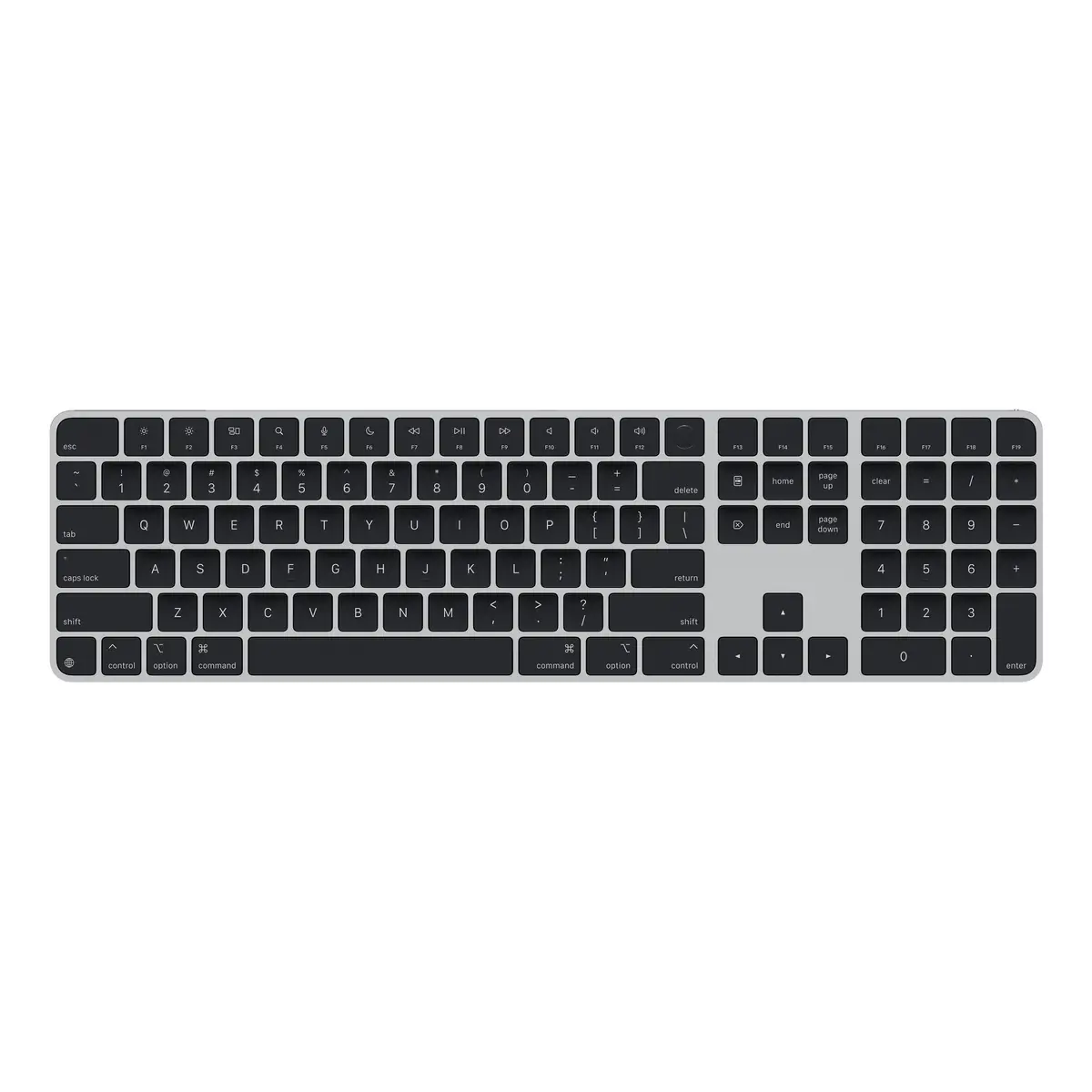 Magic Keyboard mit Touch ID und Ziffernblock für Mac Modelle mit Apple Chip - Schwarze Tasten - Englisch (USA)