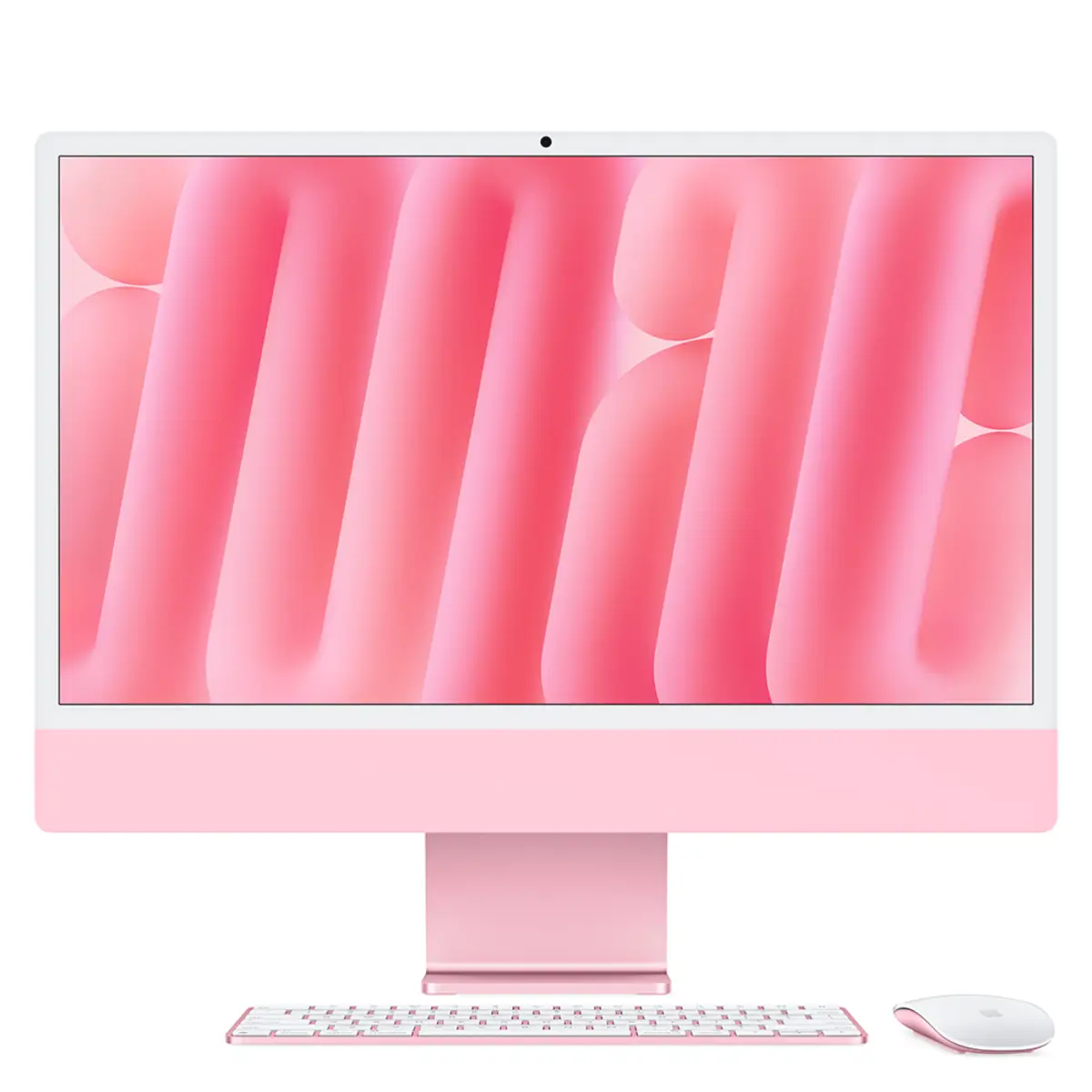iMac rose mit Retina 4.5k Display Standardglas Apple M4 10C 61cm (24") 24GB RAM 256GB SSD Gigabit Ethernet Magic Mouse 2 + Magic Keyboard mit TouchID und Ziffernblock Deutsch
