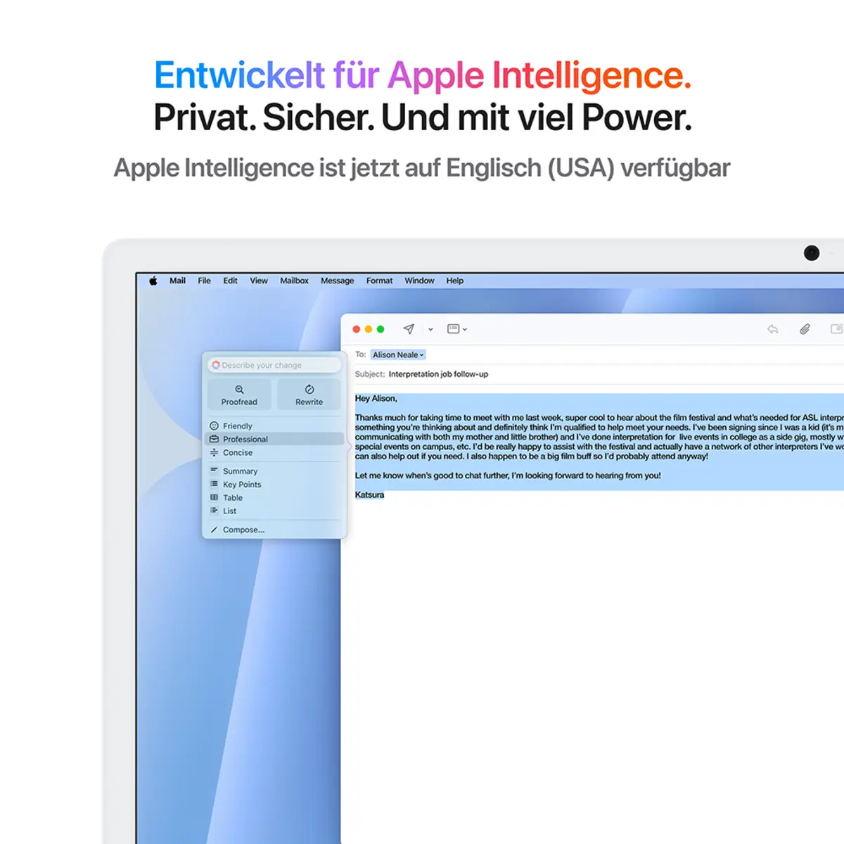 iMac blau mit Retina 4.5k Display Nanotexturglas Apple M4 10C 61cm (24") 16GB RAM 256GB SSD Gigabit Ethernet Magic Mouse 2 + Magic Keyboard mit TouchID und Ziffernblock Deutsch