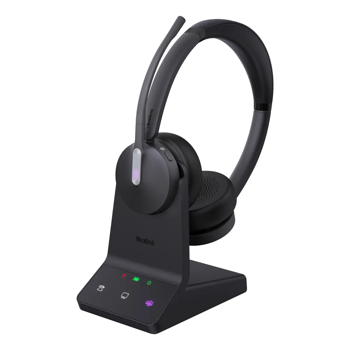 WH64 Dual Headset On-Ear DECT Bluetooth kabellos Zertifiziert für Microsoft Teams