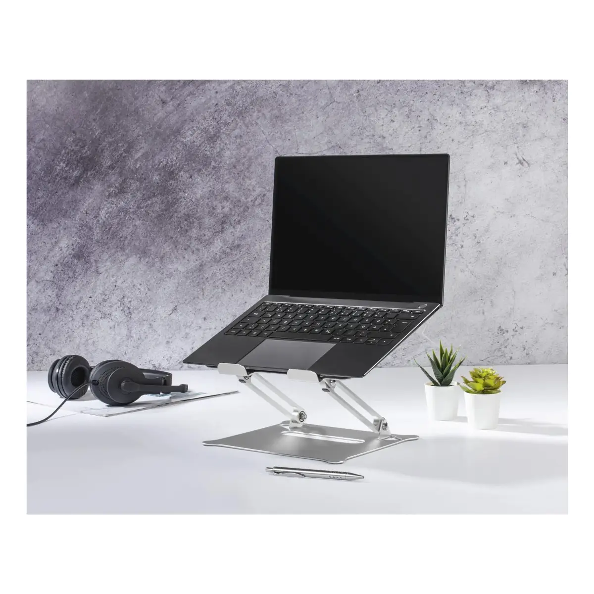 Laptop-Stand Alu höhenverstellbar neigbar bis 40 cm 15.6 Silber