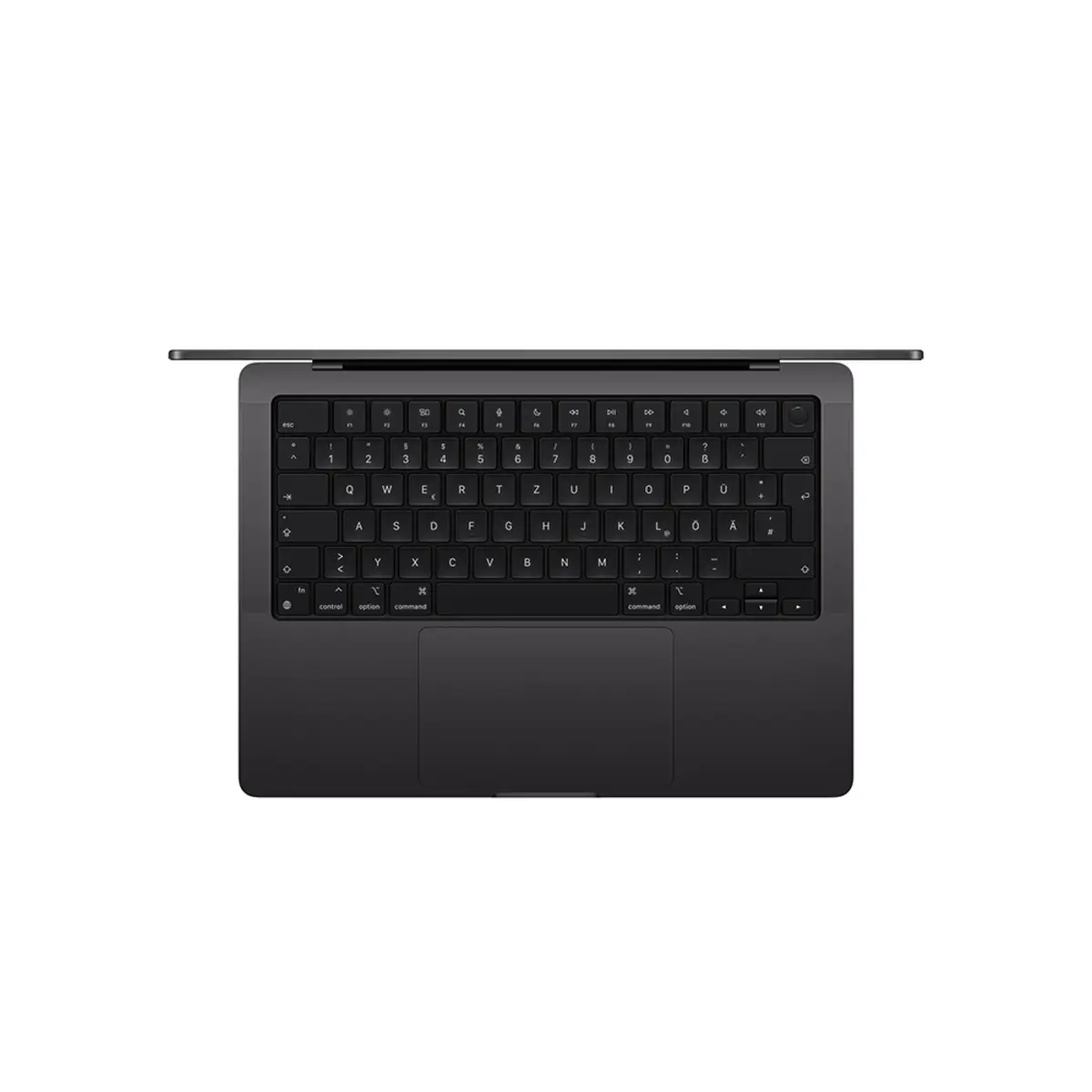 MacBook Pro Apple M4 10C Deutsch 24GB RAM 2TB SSD 36 cm (14,2") Retina Standardglas 96W EU-Plug Space Schwarz