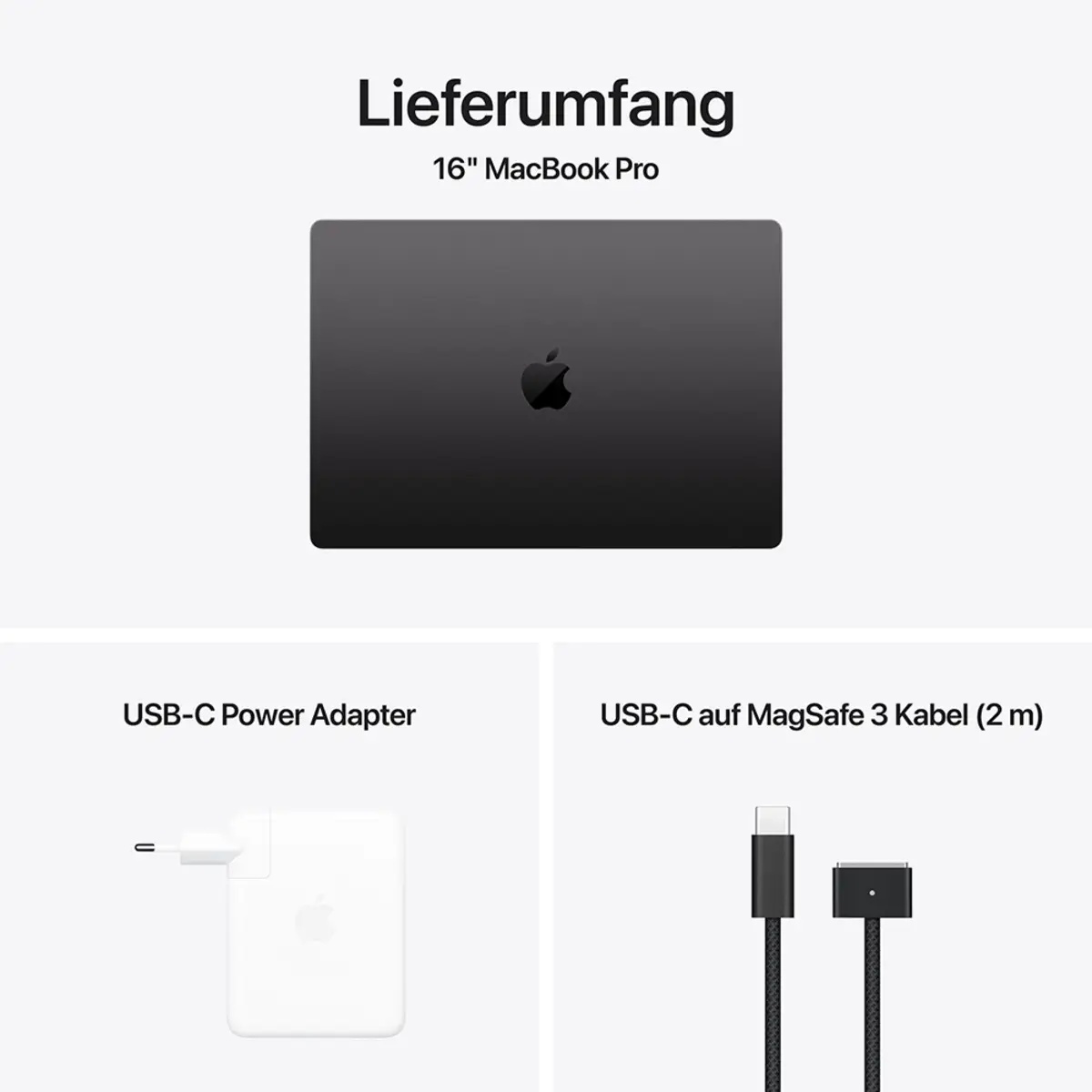 MacBook Pro Apple M4 Max 16C Deutsch 128GB RAM 8TB SSD 41,1cm (16") Retina Nanotexturglas 140W EU-Plug Space Schwarz