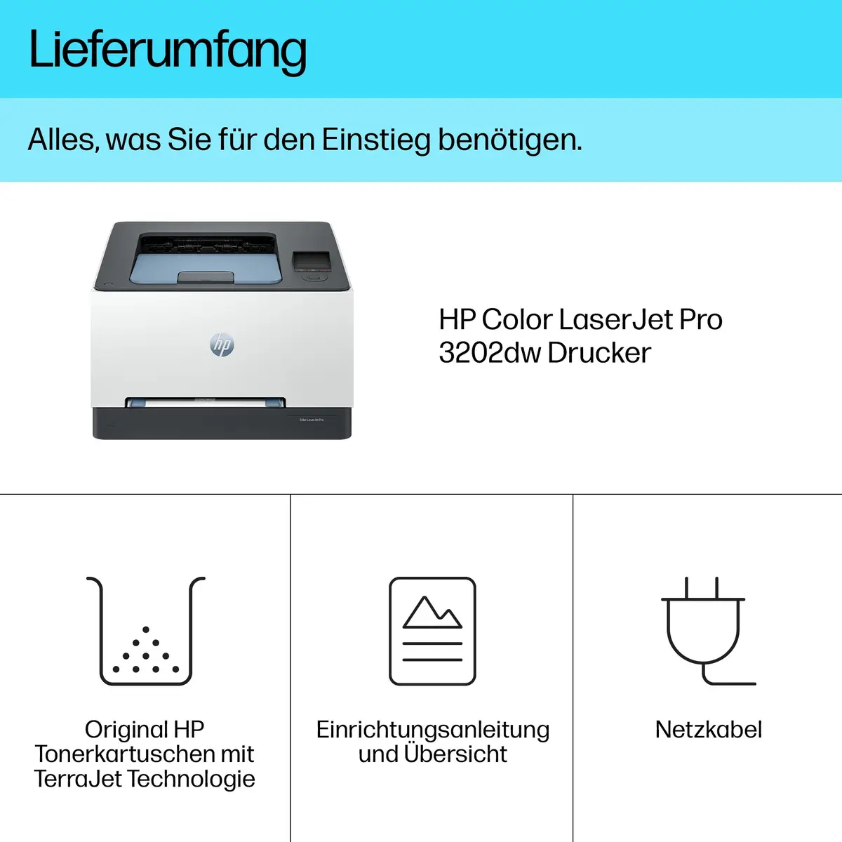 Color LaserJet Pro 3202dw A4 Farblaserdrucker 600x600dpi 25ppm Duplex