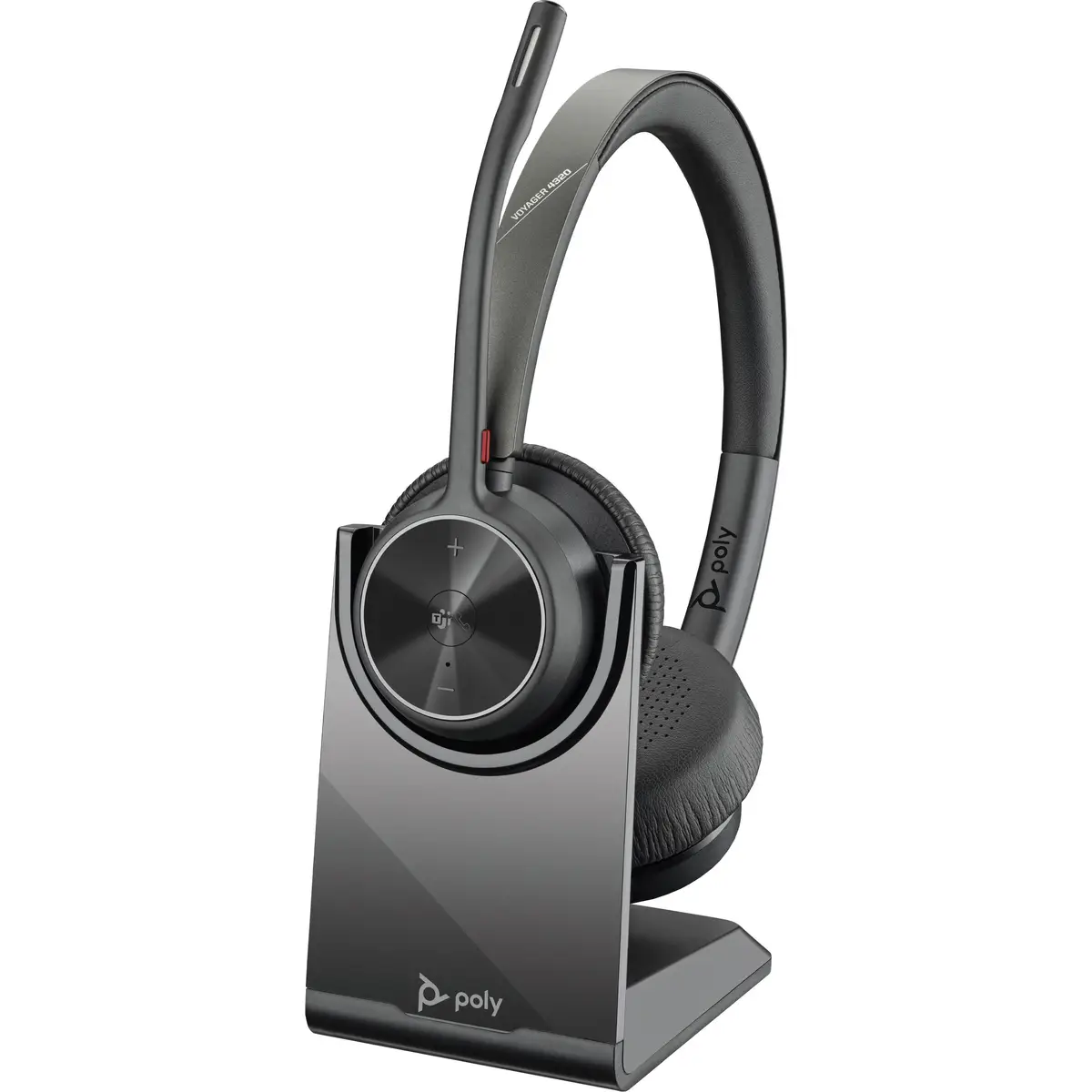Poly Voyager 4320 Headset On-Ear Bluetooth kabellos USB-A Geräuschisolierung Zoom Certified