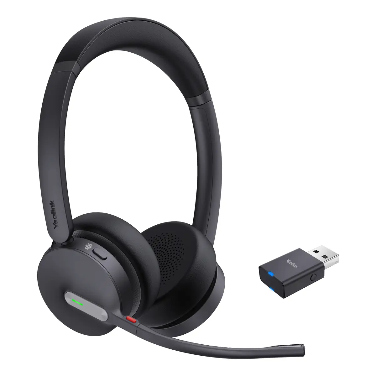 WH64 Hybrid Dual Headset On-Ear DECT / Bluetooth kabellos USB-A über DECT-Adapter USB-C Zertifiziert für Microsoft Teams
