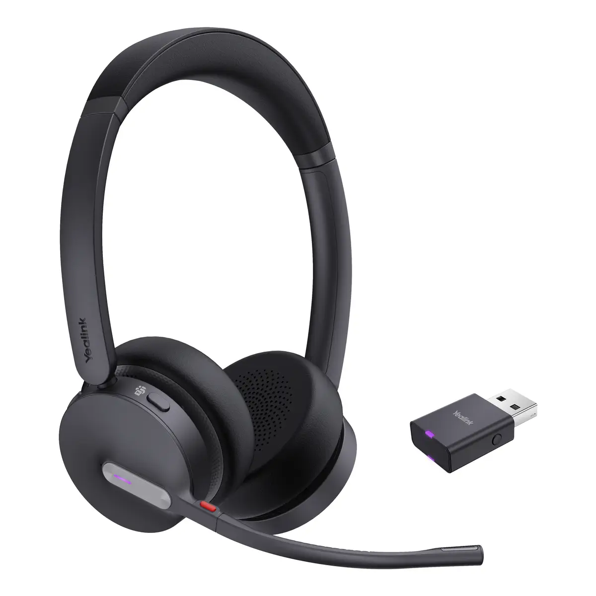 WH64 Hybrid Dual Headset On-Ear DECT / Bluetooth kabellos USB-A über DECT-Adapter USB-C Zertifiziert für Microsoft Teams