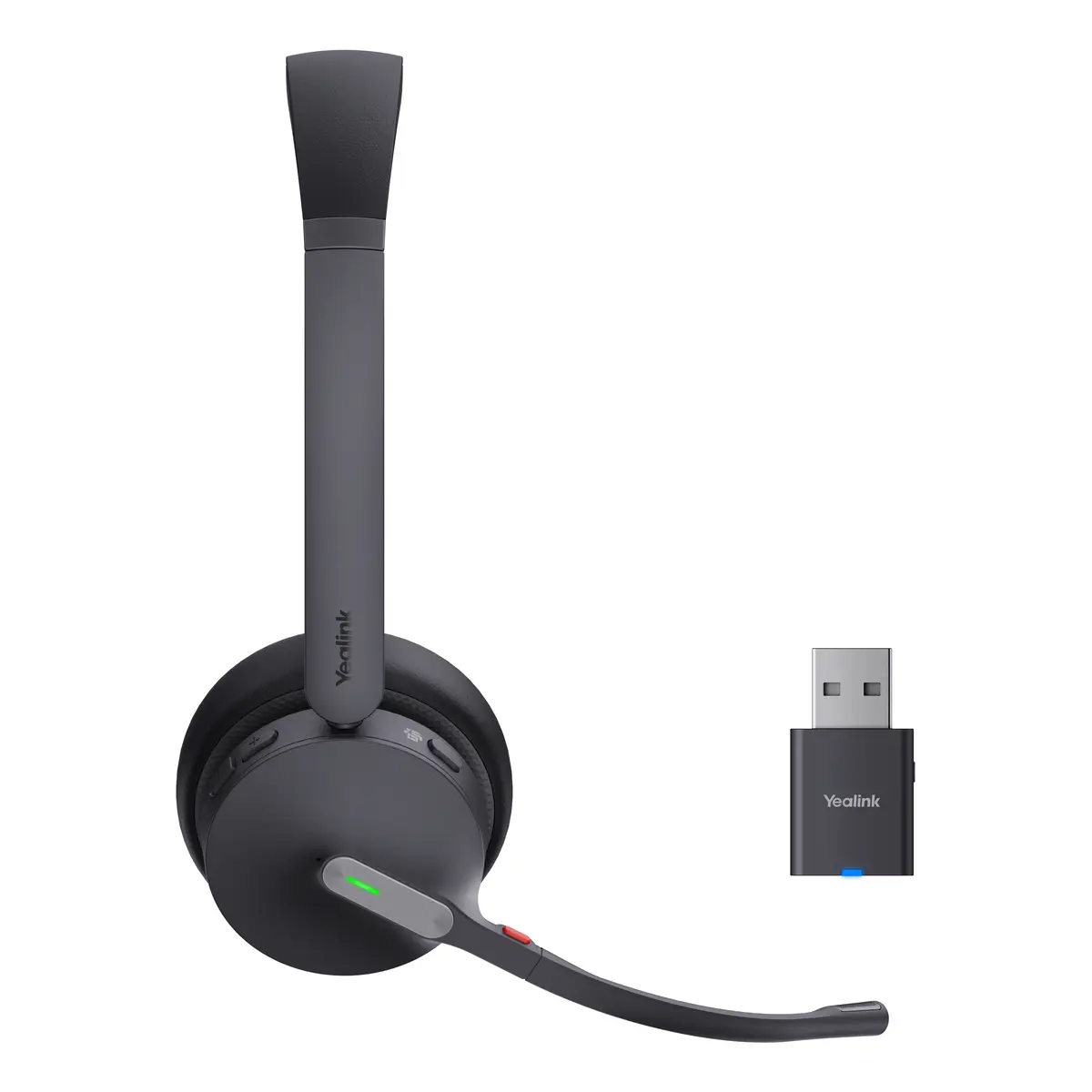 WH64 Hybrid Dual Headset On-Ear DECT / Bluetooth kabellos USB-A über DECT-Adapter USB-C Zertifiziert für Microsoft Teams