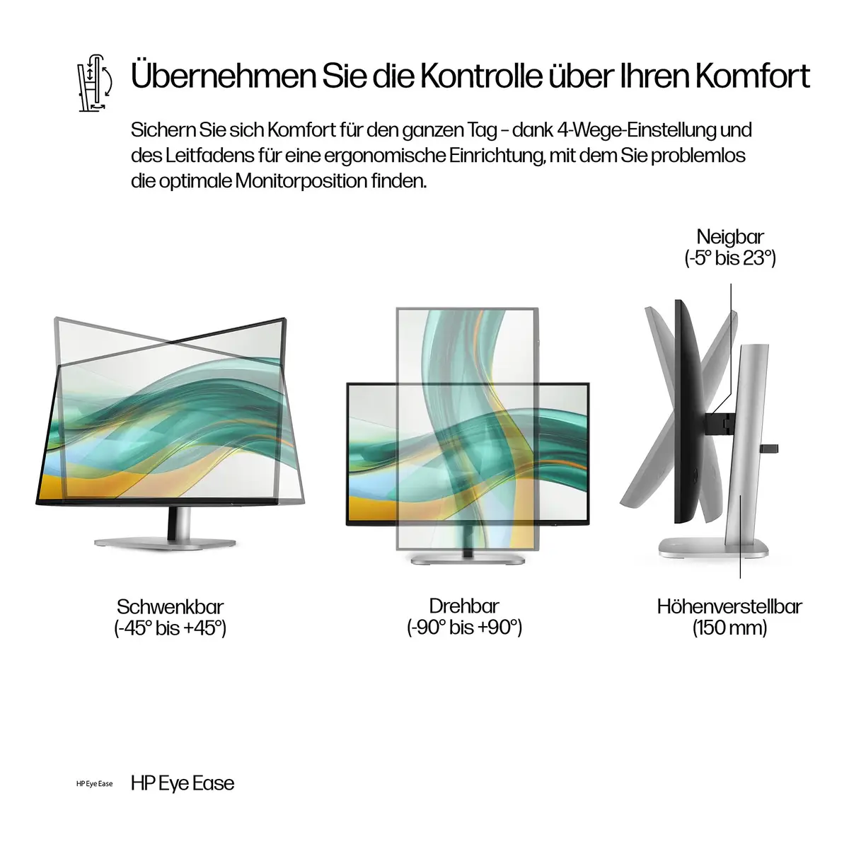 Series 5 Serie 5 Pro 23,8-Zoll-FHD-Monitor – 524pf, 60,5 cm (23.8"), 1920 x 1080 Pixel, Full HD, LCD, 5 ms, Schwarz, Silber
