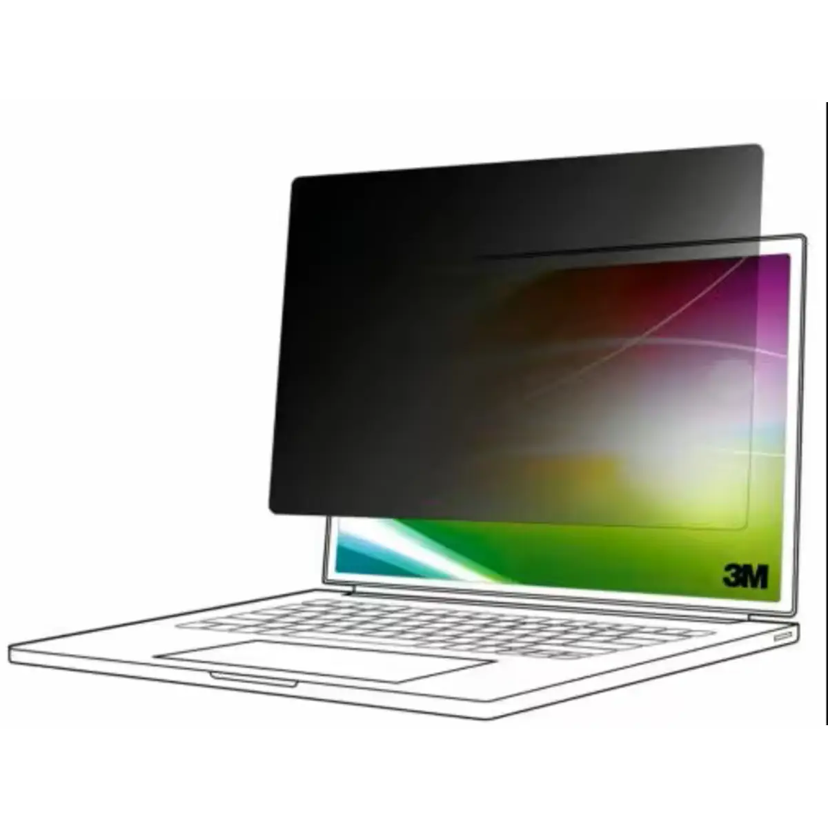Bright Screen Blickschutzfilter für Apple MacBook Air 15 M2, 16:10, BPNAP007