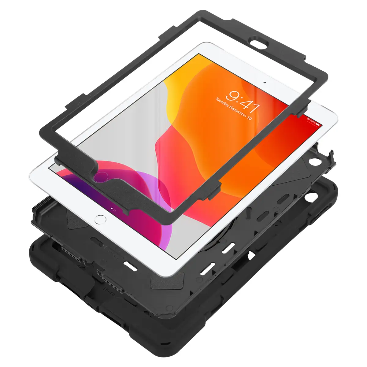 JLC Schwarze Wolverine mit Bildschirm Hülle für Apple iPad Mini 6 21,1 cm 8,3"