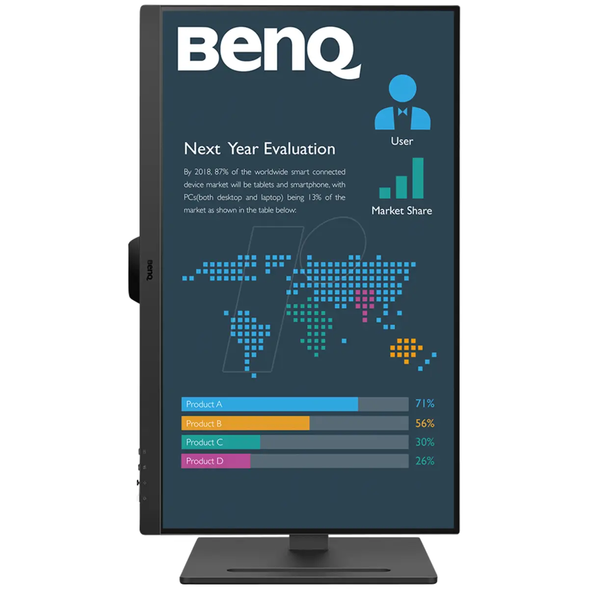 BL2790T Business LED-Monitor 68,6 cm 27" 1920x1080 Full HD 1080p 100 Hz IPS 250 cd/m² 1300:1 5 ms 2xHDMI DisplayPort Lautsprecher Schwarz