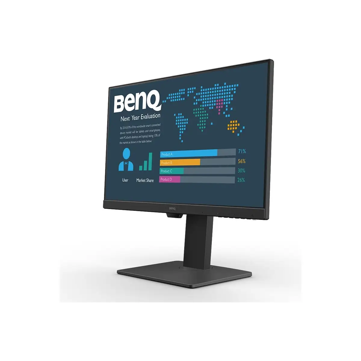BL2786TC LED-Monitor 68,6 cm 27" 1920x1080 Full HD 1080p 100 Hz IPS 250 cd/m² 1300:1 5 ms HDMI DisplayPort USB-C Lautsprecher Schwarz