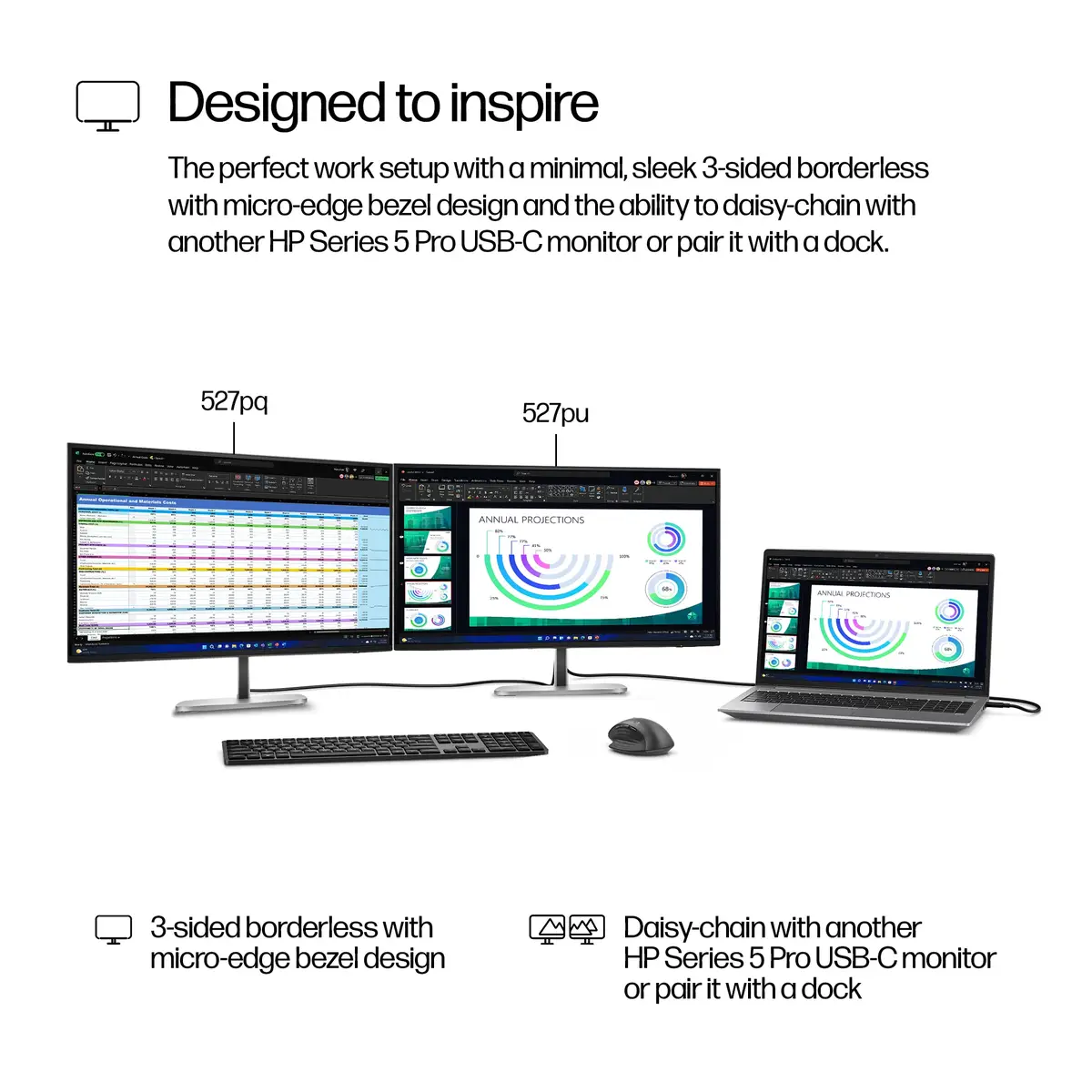 Serie 5 Pro 27-Zoll-QHD-Monitor – 527pq, 68,6 cm (27"), 2560 x 1440 Pixel, Quad HD, LCD, 5 ms, Schwarz