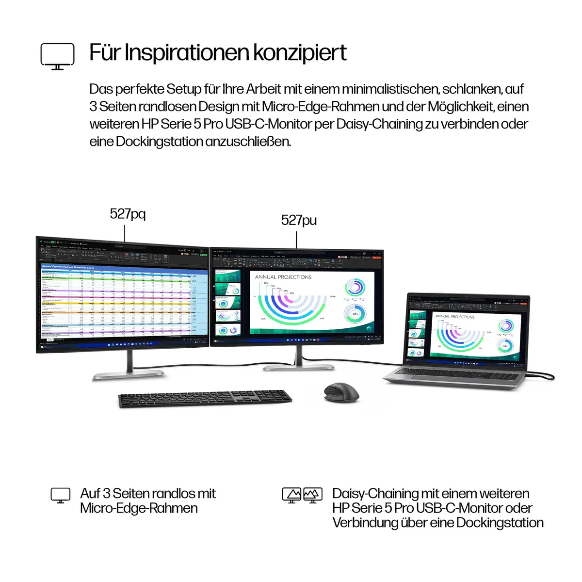 Serie 5 Pro 27-Zoll-QHD-Monitor – 527pq, 68,6 cm (27"), 2560 x 1440 Pixel, Quad HD, LCD, 5 ms, Schwarz