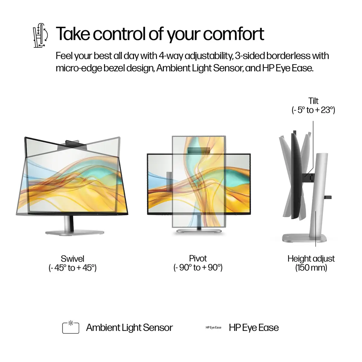 Series 5 Pro Serie 5 Pro 23,8-Zoll-FHD-USB-C-Konferenzmonitor – 524pm, 60,5 cm (23.8"), 1920 x 1080 Pixel, Full HD, LCD, 5 ms, Schwarz