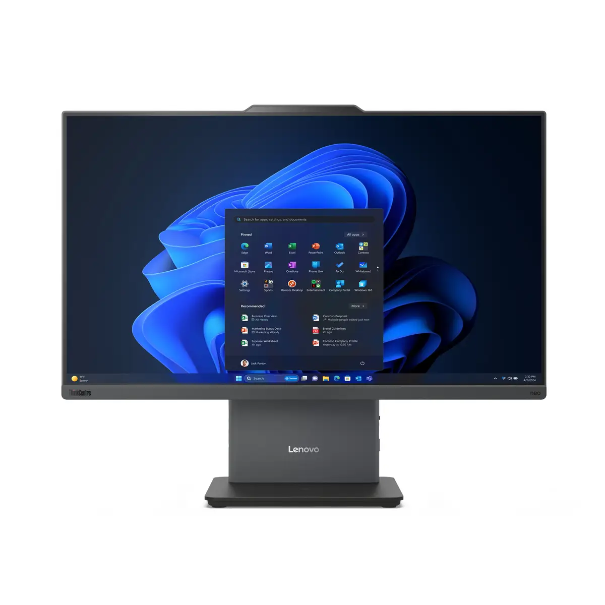 TC neo 50a 24 G5 i5-13420H 60,5cm 23,8" 1920x1080 Pixel Touchscreen All-in-One-PC 16 GB DDR5-SDRAM 512 GB SSD W11P Wi-Fi 6 (802.11ax) Grau