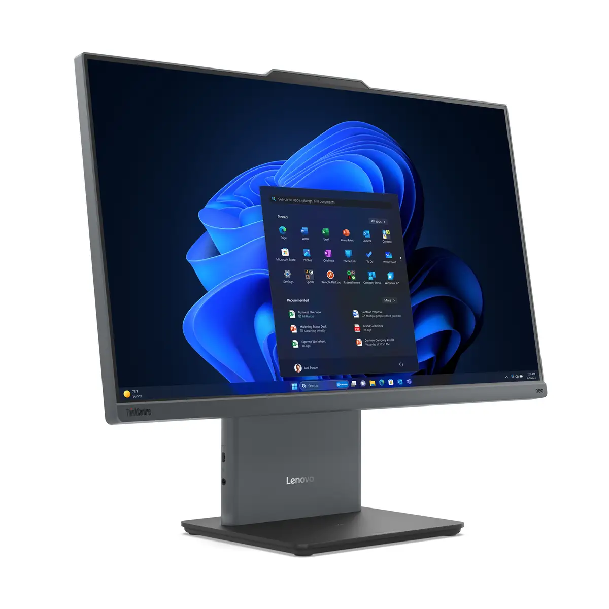 TC neo 50a 24 G5 i5-13420H 60,5cm 23,8" 1920x1080 Pixel Touchscreen All-in-One-PC 16 GB DDR5-SDRAM 512 GB SSD W11P Wi-Fi 6 (802.11ax) Grau