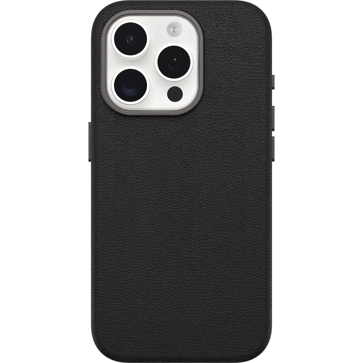 Symmetry Series Hülle für Apple iPhone 15 Pro Kaktusleder Polyurethan Noir Ash