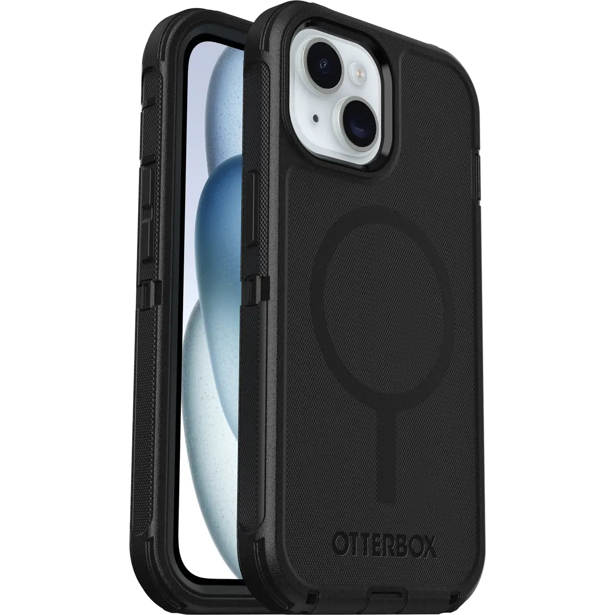 Defender Series Hülle für Apple iPhone 13/14/15 MagSafe Silikon Schwarz