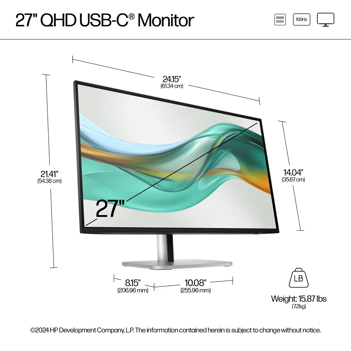 Series 5 Pro Serie 5 Pro 27-Zoll-QHD-USB-C-Monitor – 527pu, 68,6 cm (27"), 2560 x 1440 Pixel, Quad HD, LCD, 5 ms, Schwarz