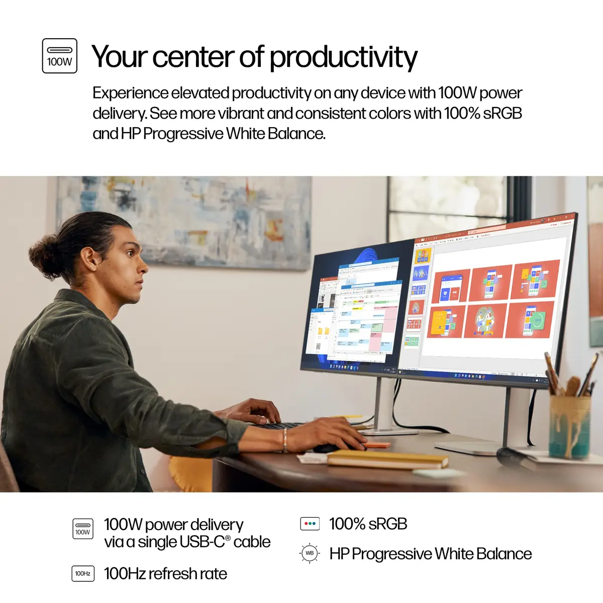 Series 5 Pro Serie 5 Pro 27-Zoll-QHD-USB-C-Monitor – 527pu, 68,6 cm (27"), 2560 x 1440 Pixel, Quad HD, LCD, 5 ms, Schwarz