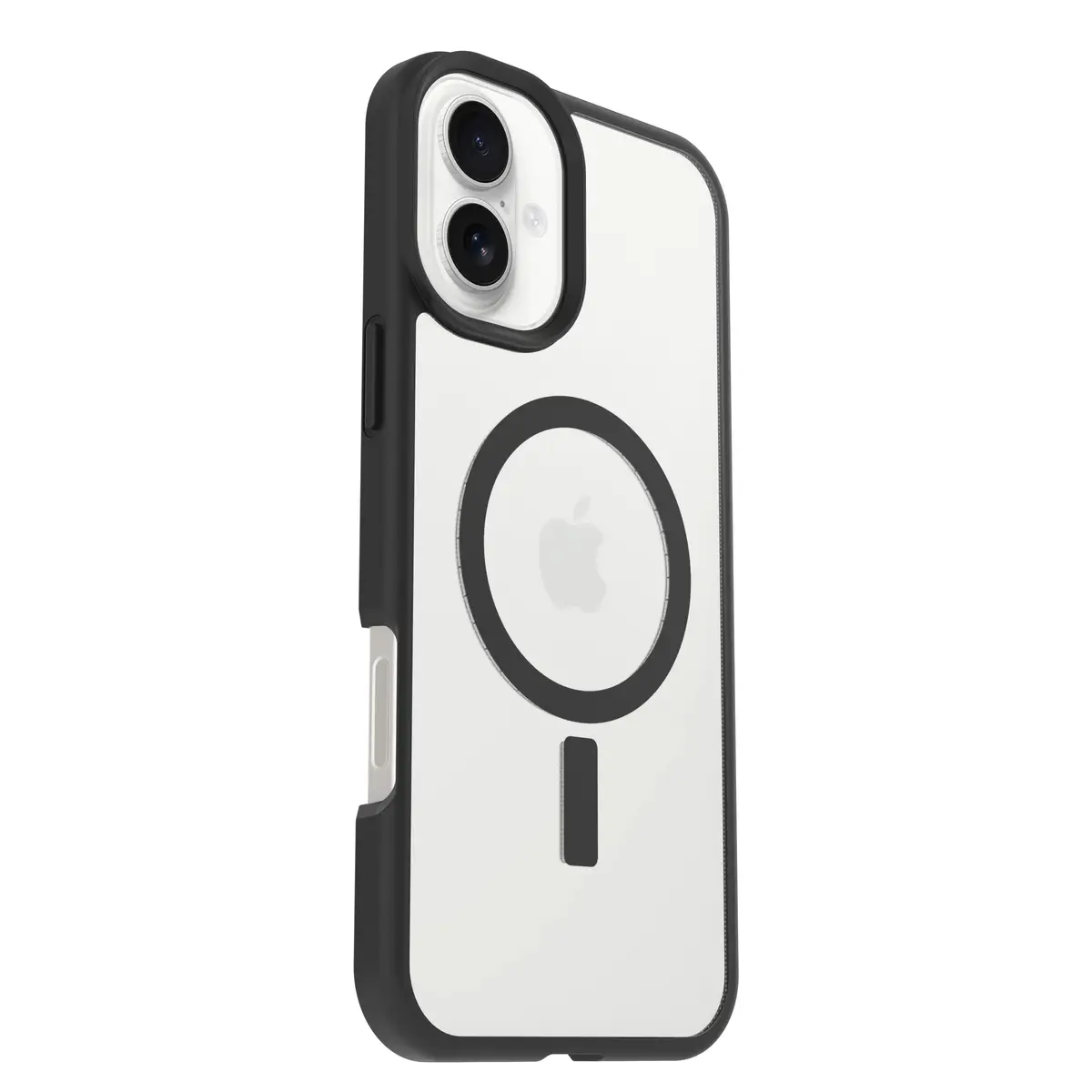 React Series Hülle für Apple iPhone 16 Plus kompatibel mit MagSafe Black Crystal (transparent/schwarz)