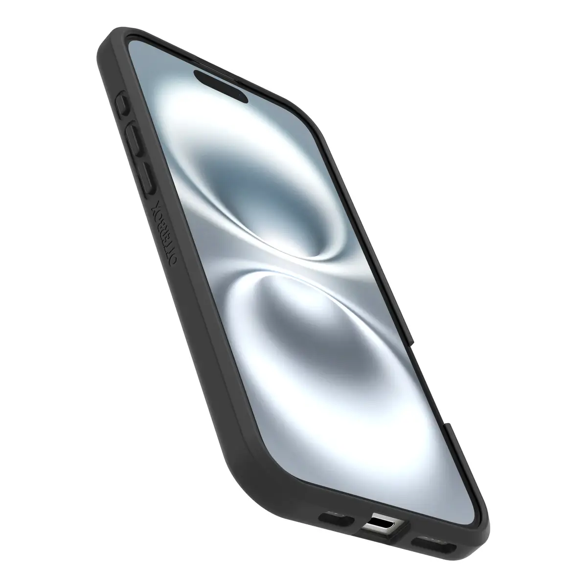 React Series Hülle für Apple iPhone 16 Plus kompatibel mit MagSafe Black Crystal (transparent/schwarz)