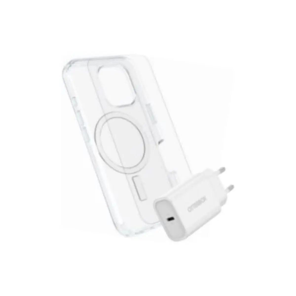 Symmetry Series Hülle mit Premium Glas-Displayschutz und Schnelllade-Wandladegerät USB-C 30 W für Apple iPhone 16 kompatibel mit MagSafe klar