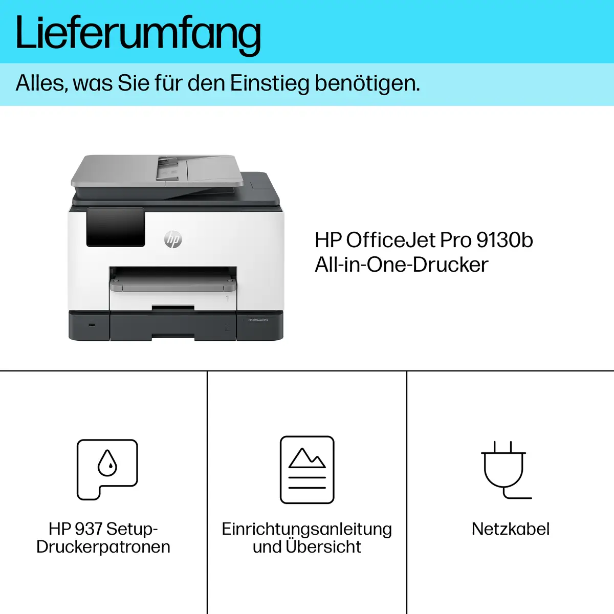 Officejet Pro 9130b All-in-One Farbe Tintenstrahl