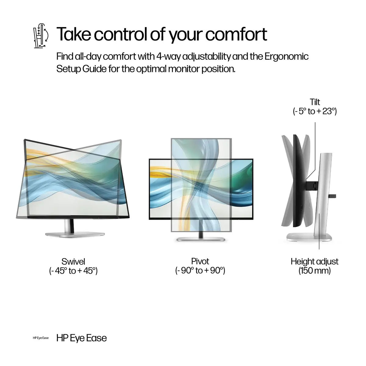 Series 5 Pro Serie 5 Pro 23,8-Zoll-FHD-USB-C-Monitor – 524pu, 60,5 cm (23.8"), 1920 x 1080 Pixel, Full HD, LCD, 5 ms, Schwarz, Silber