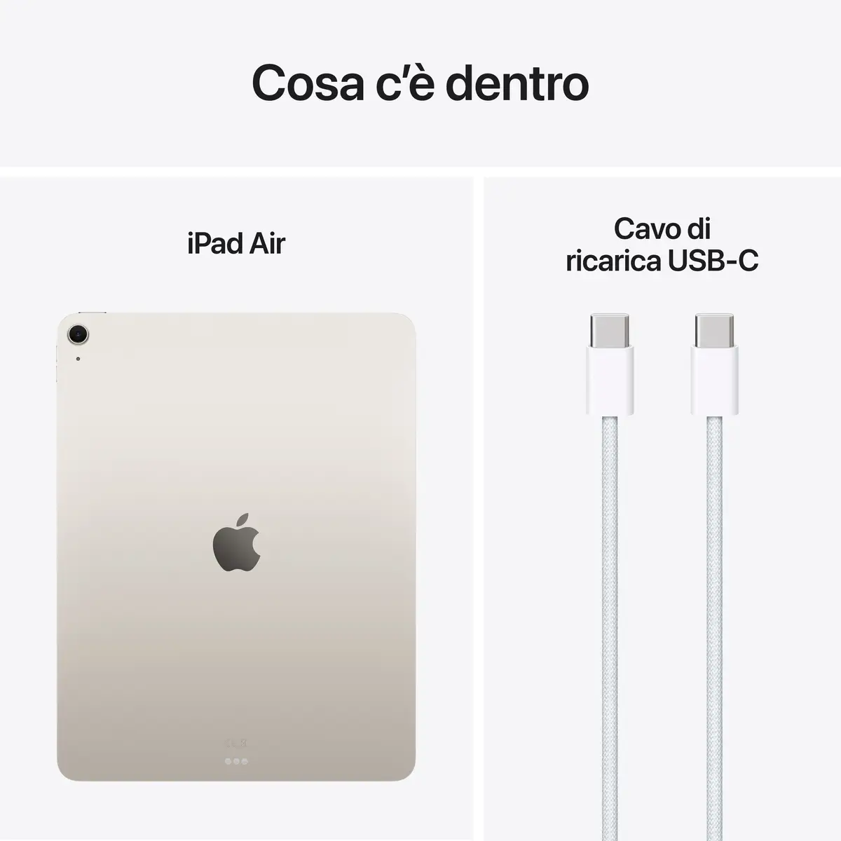 iPad Air (2025) 13" 512 GB Wi-Fi Polarstern ohne Netzteil