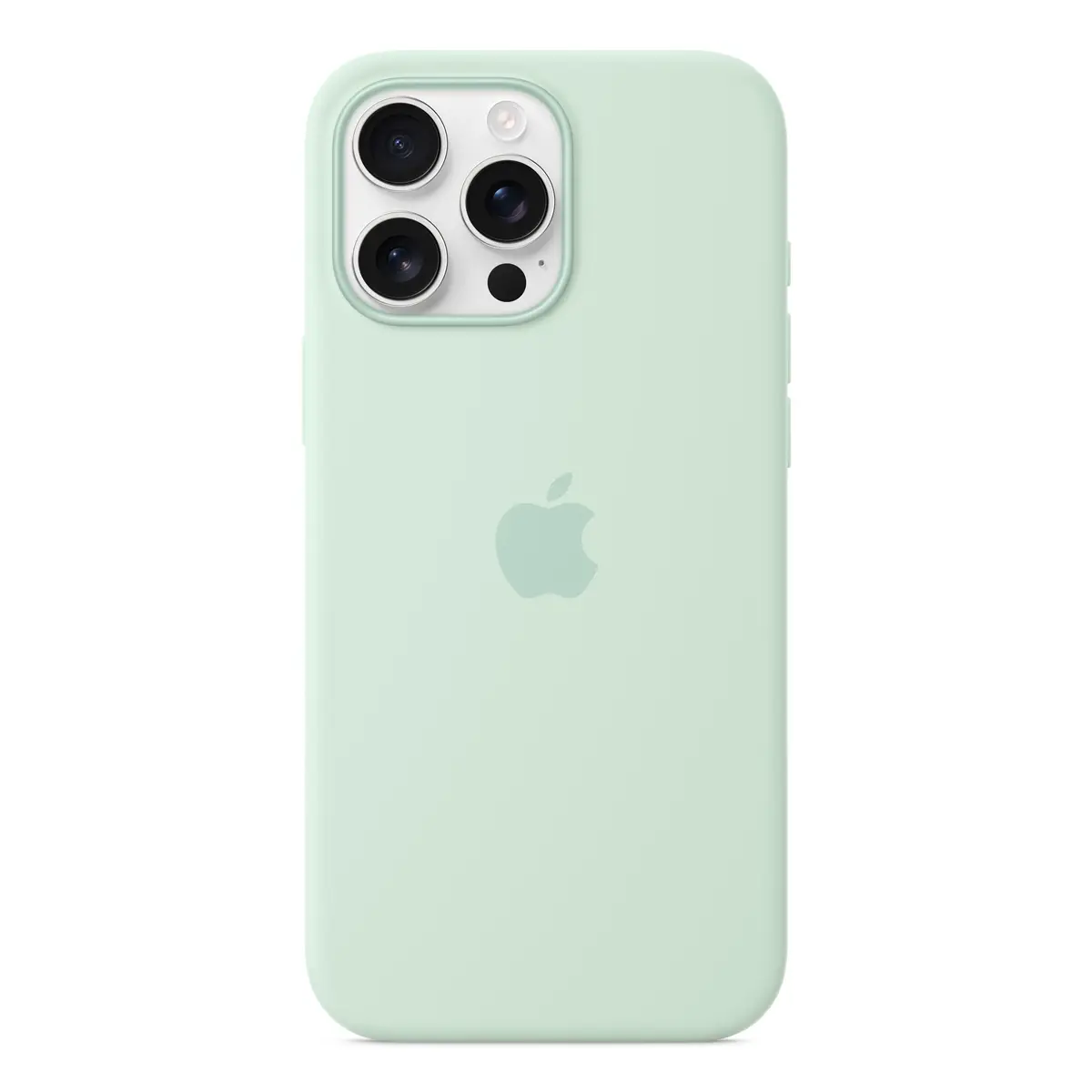 Silikon Case mit MagSafe für iPhone 16 Pro Max Aquamarin