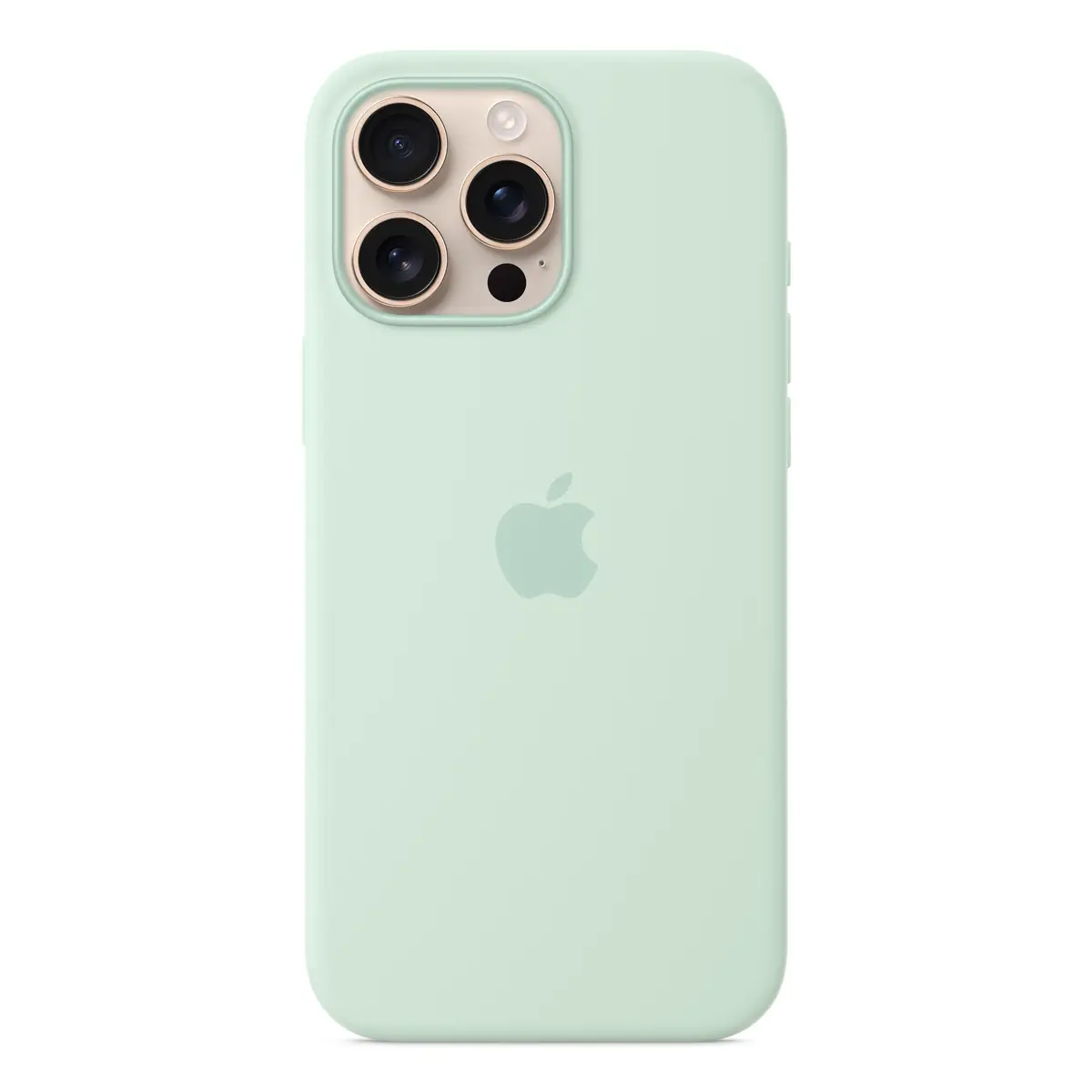 Silikon Case mit MagSafe für iPhone 16 Pro Max Aquamarin