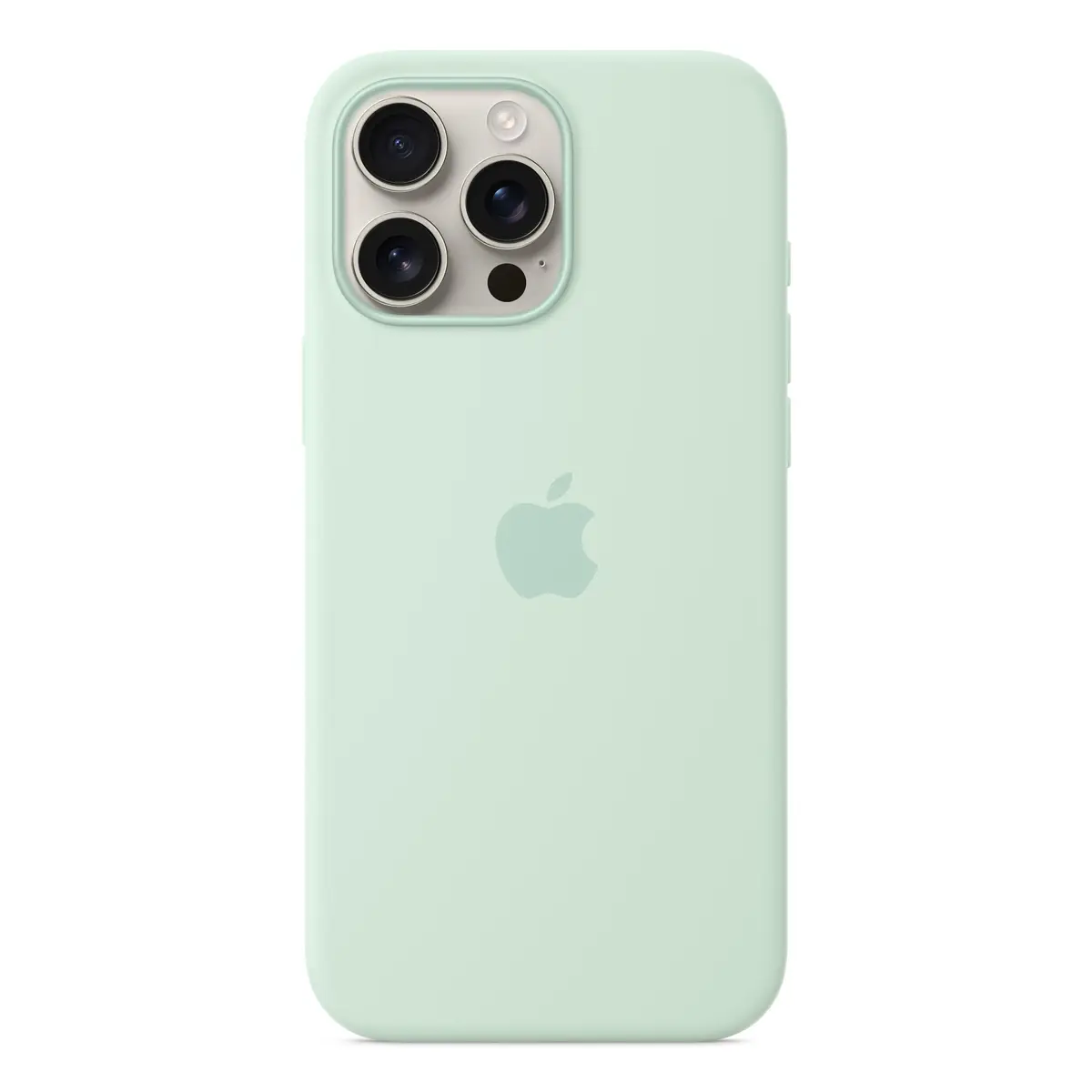 Silikon Case mit MagSafe für iPhone 16 Pro Max Aquamarin
