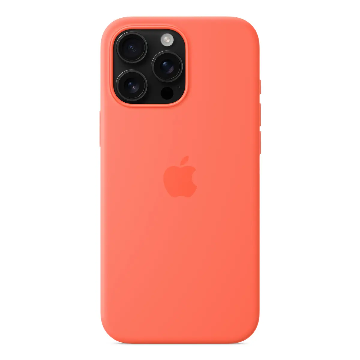 Silikon Case mit MagSafe für iPhone 16 Pro Max Mandarine